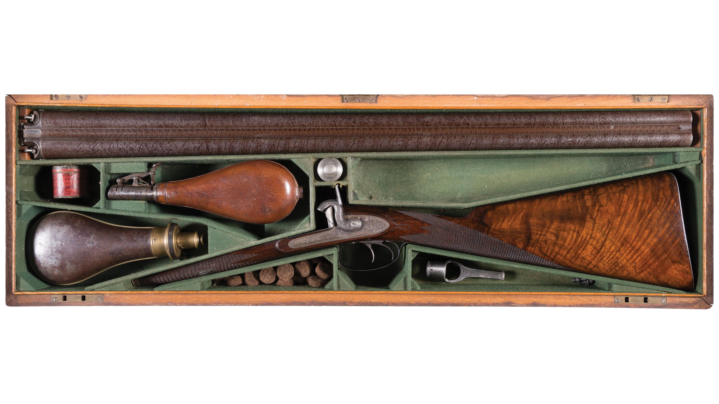 Evans of Philadelphia 10 Bore Double Barrel Percussion Shotgun | Rock ...