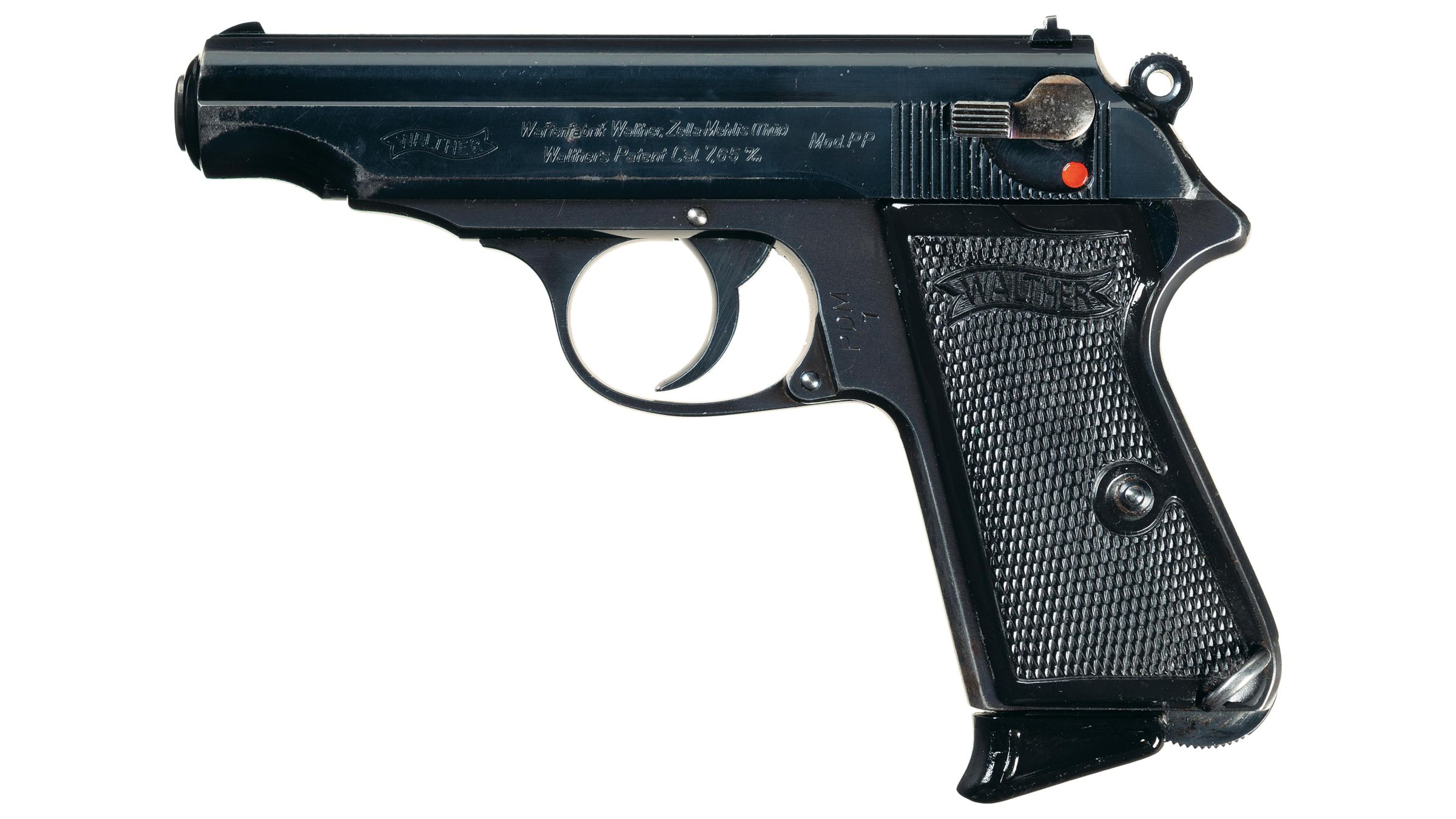 PDM "Munich Police" Marked Walther PP SemiAutomatic Pistol Rig Rock