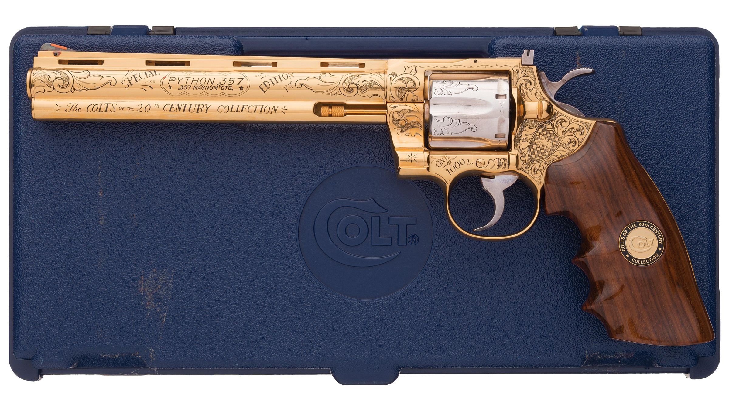 gold python gun