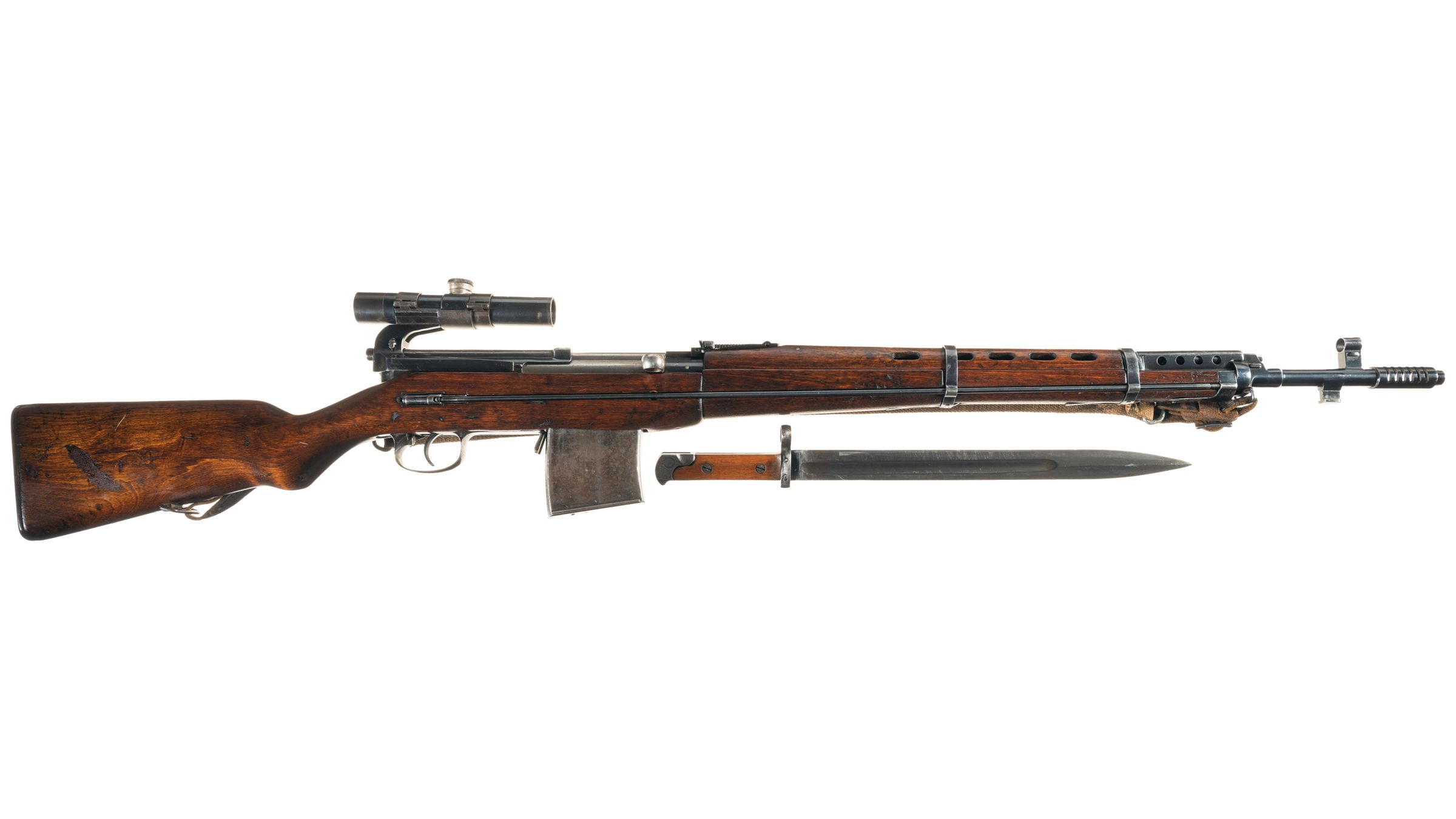 Tokarev Svt 38 Semi Automatic Sniper Rifle With Scope