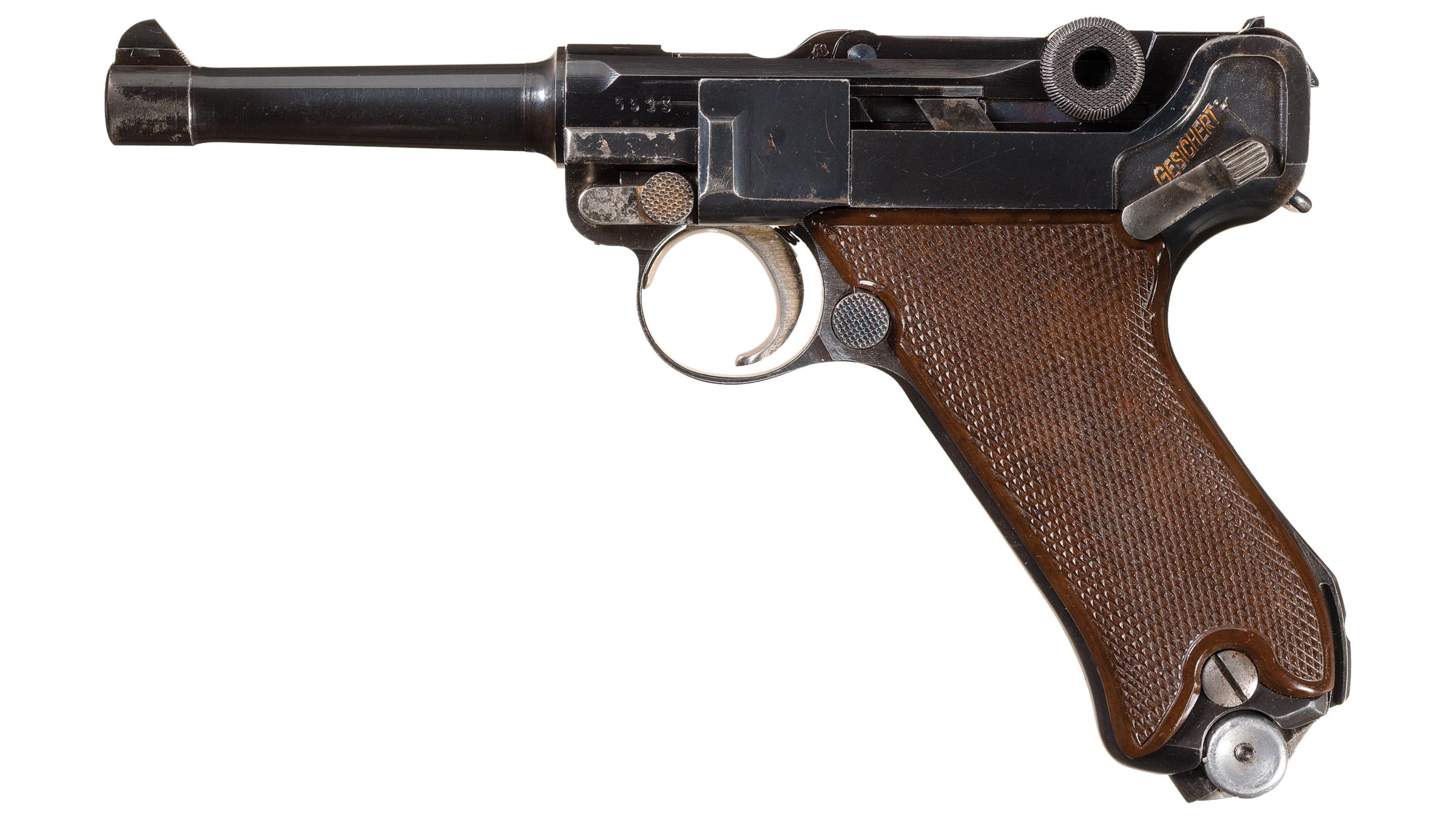 1936 Krieghoff Luftwaffe Luger Pistol With Holster 