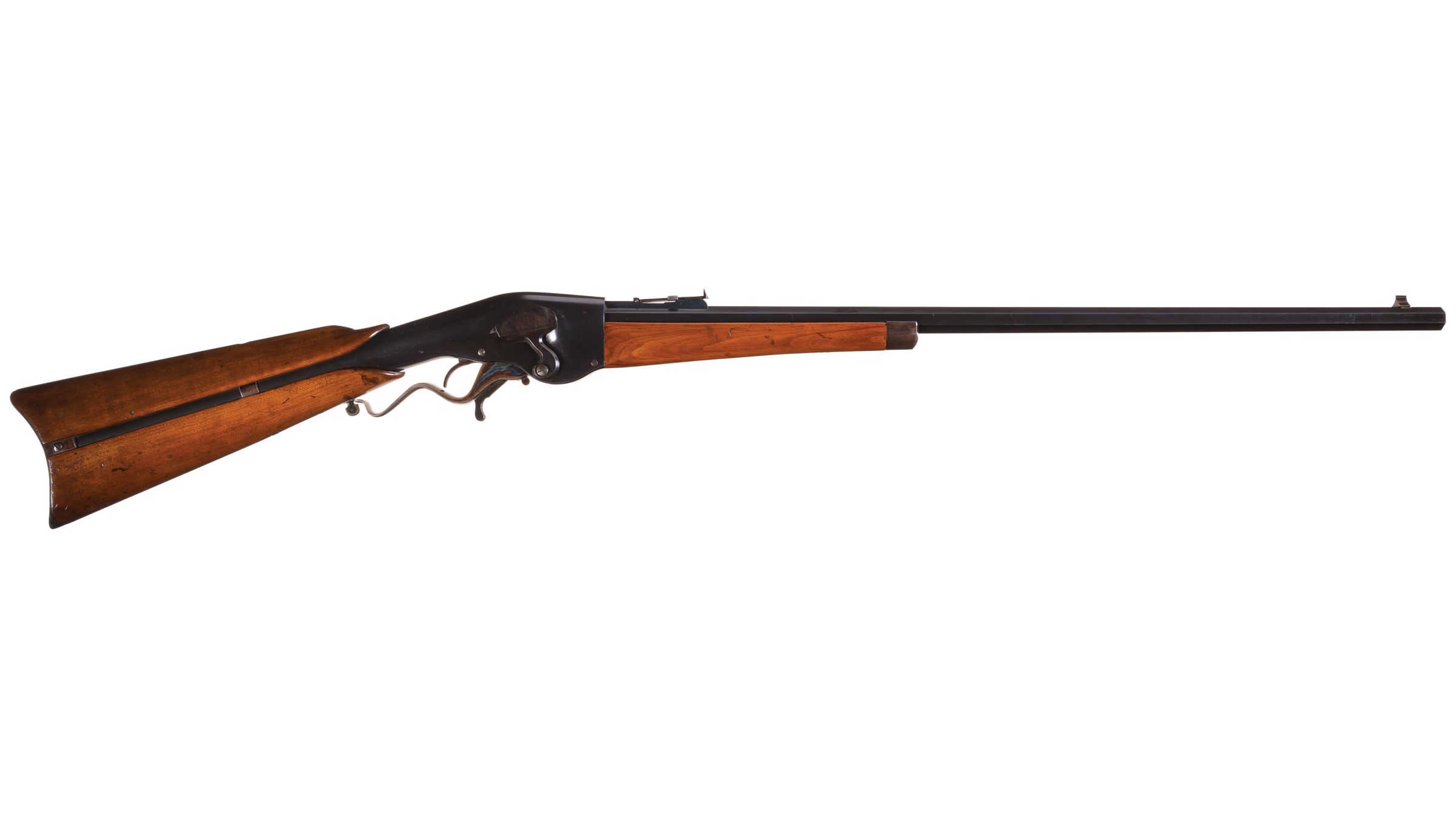 Evans Repeating Rifle Co. New Model Lever Action Sporting Rifle Rock