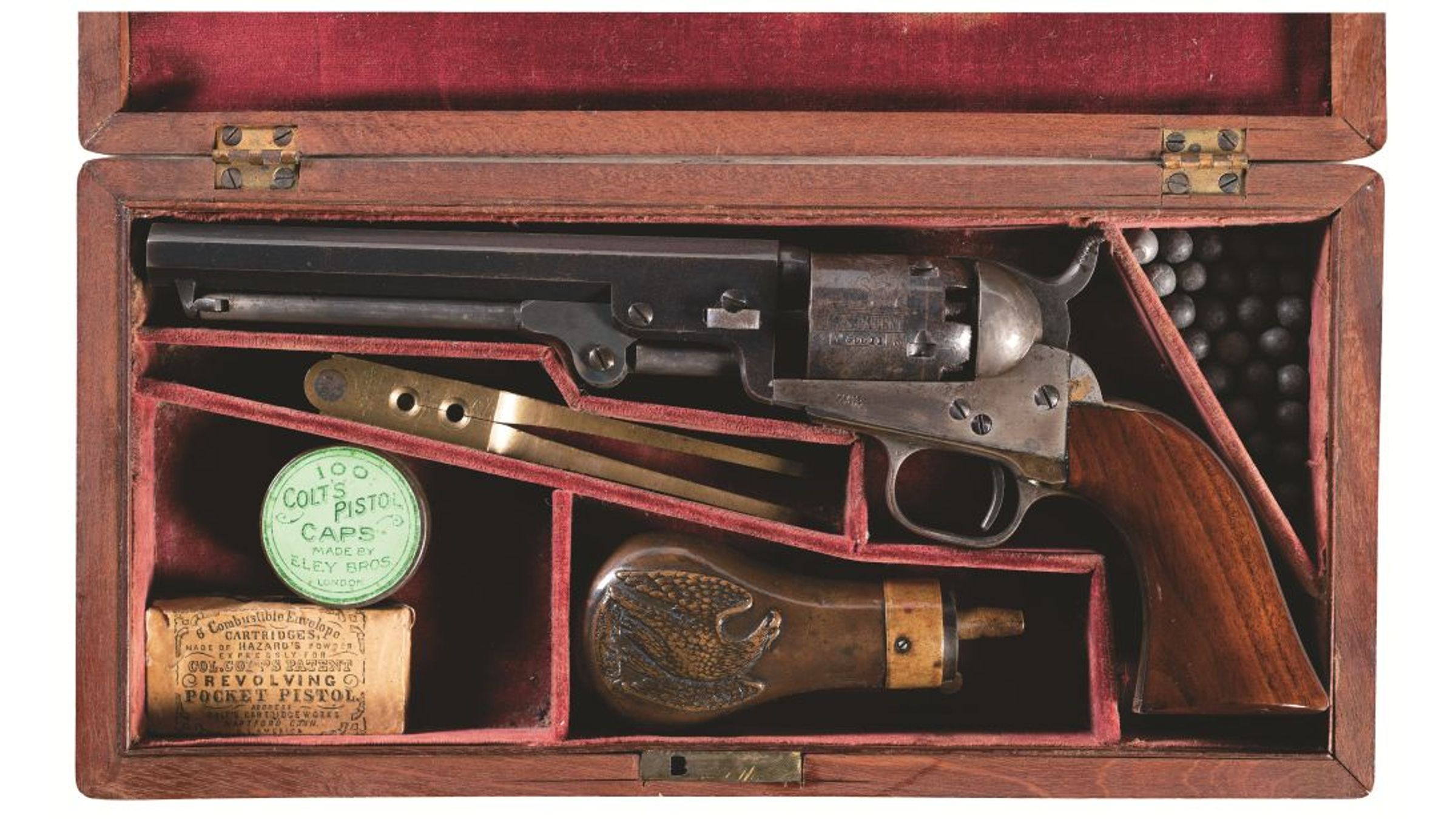 Cased Colt Model 1849 Pocket Percussion Revolver | Rock Island Auction