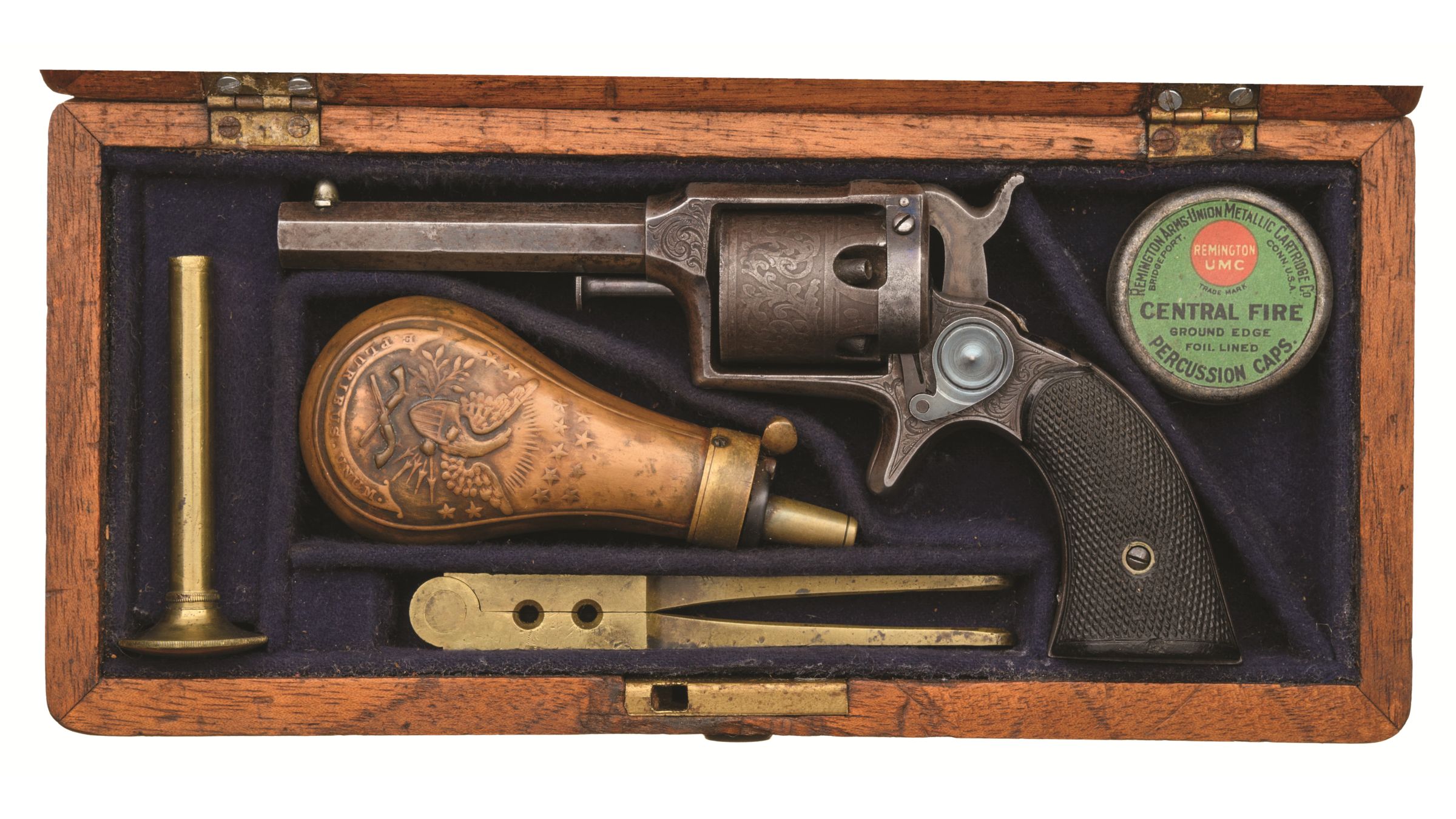 Engraved Remington-Beals 2nd Model Pocket Revolver | Rock Island Auction