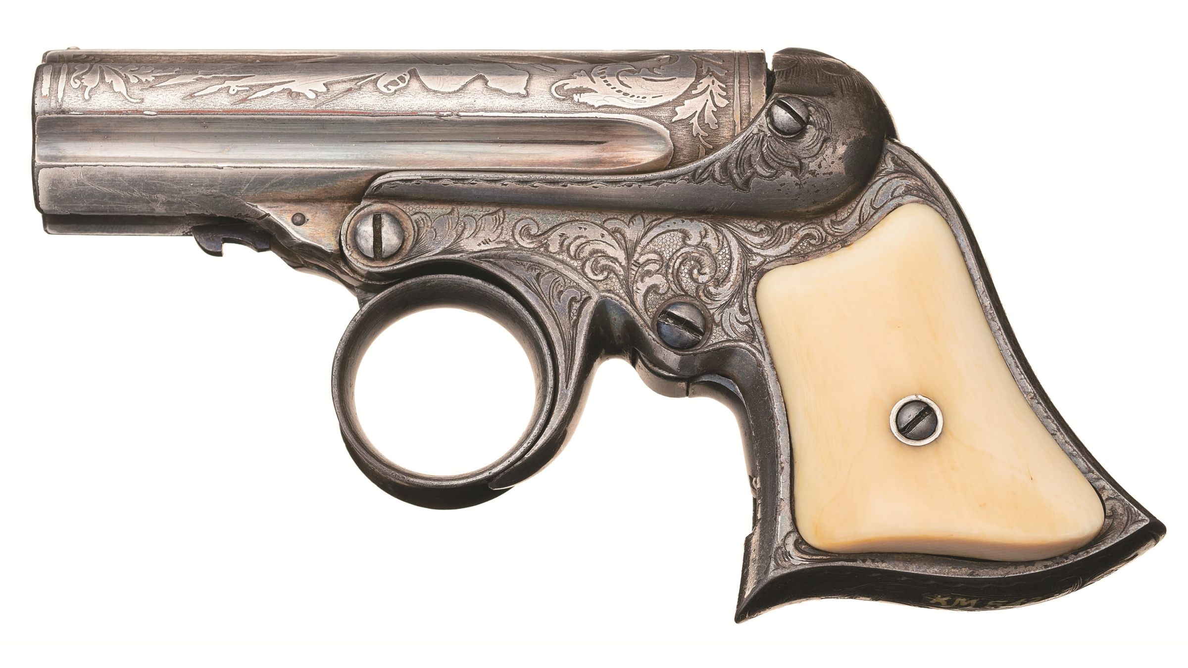 Factory Engraved Remington Elliot Ring Trigger Pepperbox Pistol Rock Island Auction 8645