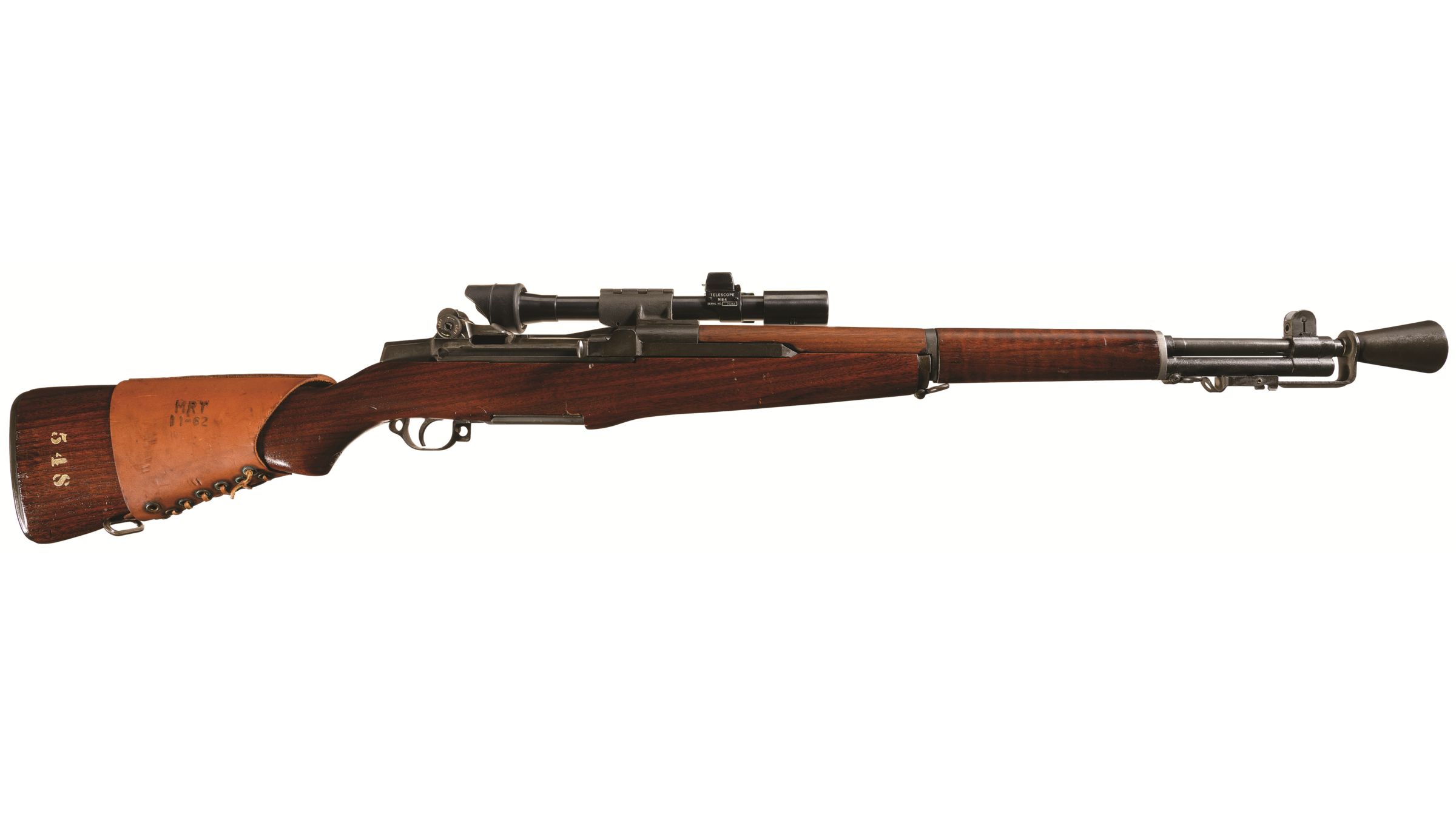Cheek Riser M1 Garand M1D Springfield 1903A4 Sniper Black Leather Cheek ...