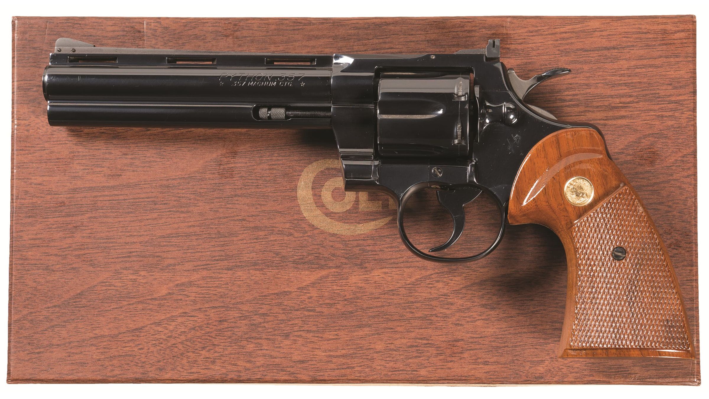 Early Production Colt Python Double Action Revolver with Box | Rock ...