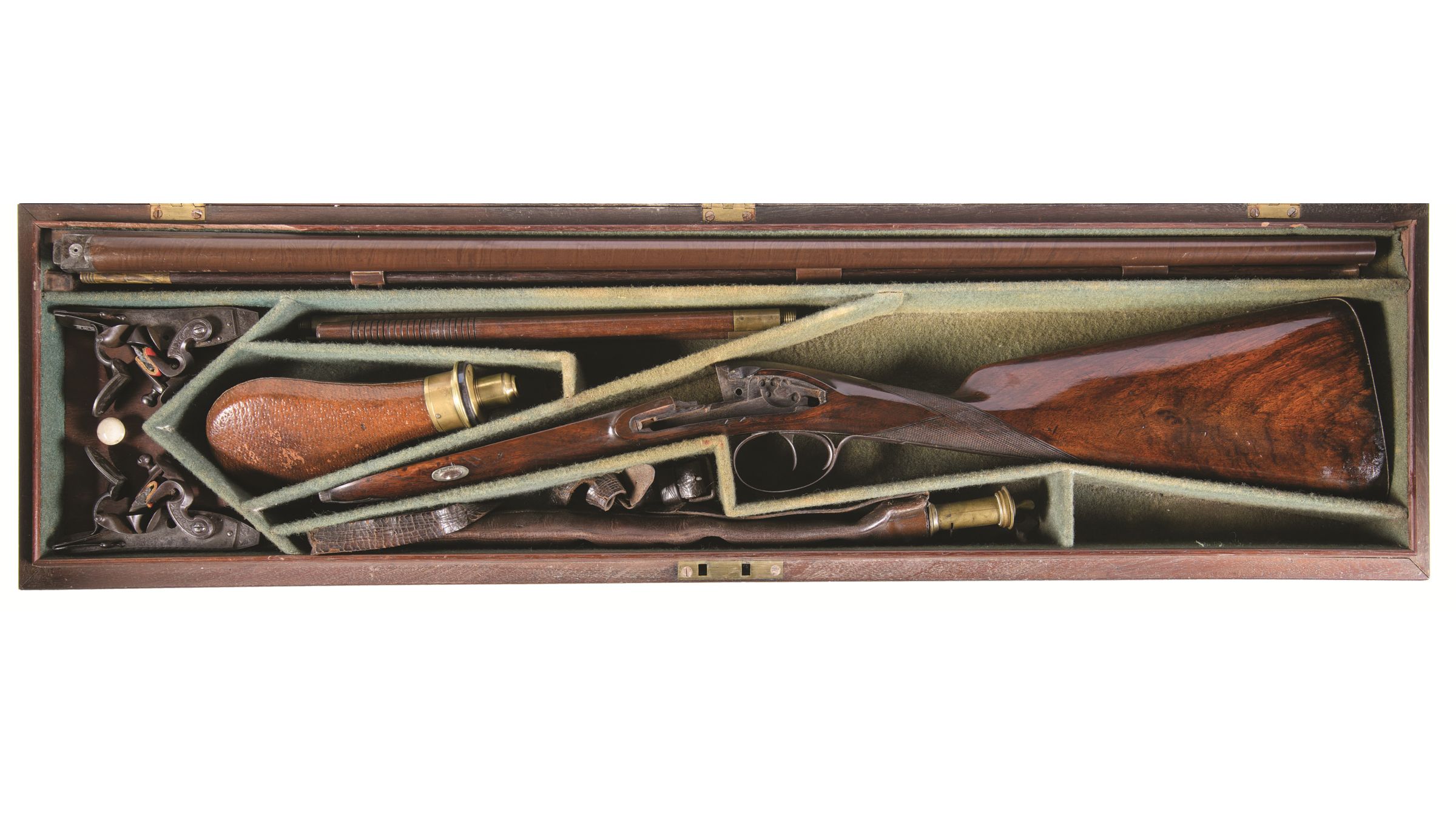 Joseph Manton & Son Double Barrel Flintlock Shotgun with Case | Rock ...