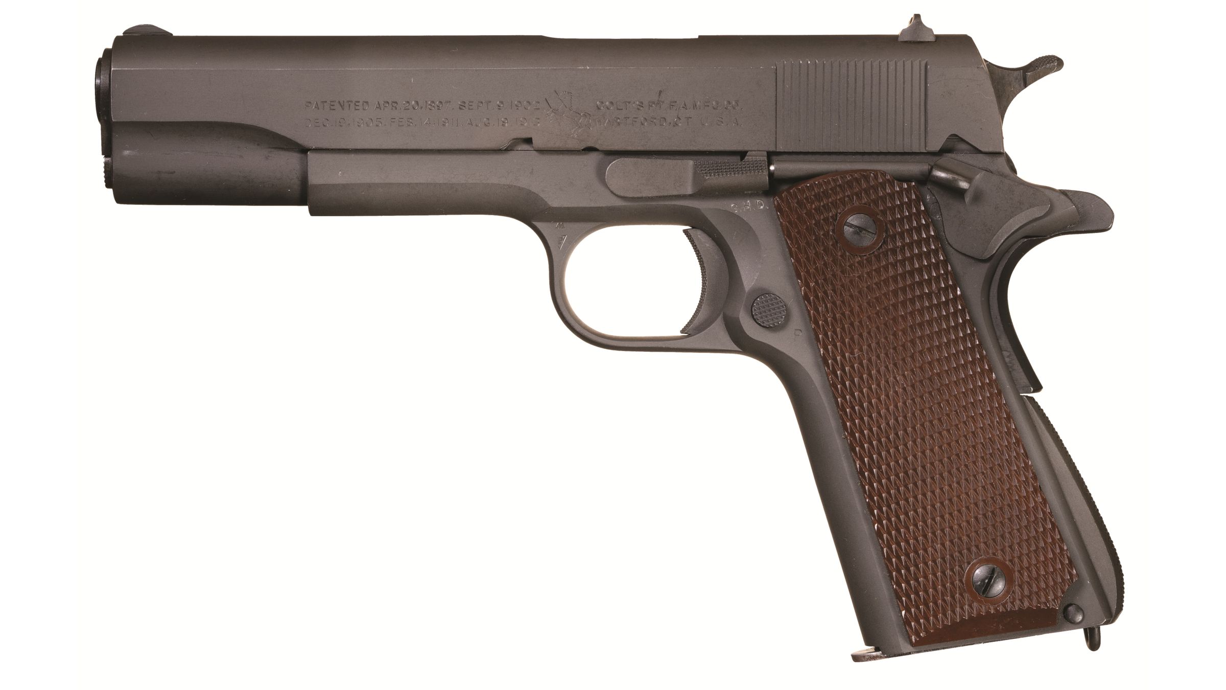 World War Ii Us Contract Colt Model 1911a1 Pistol Rock Island Auction 7075