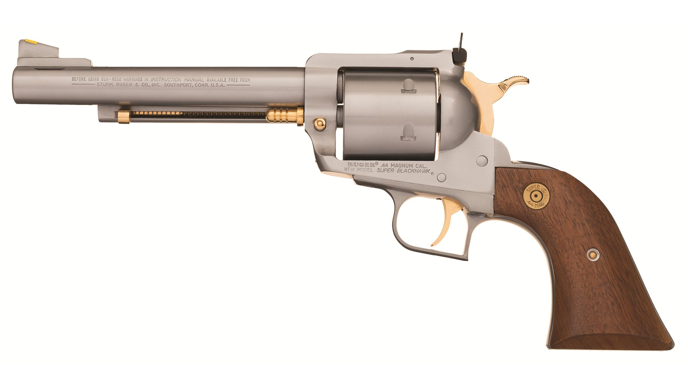 Engraved Ruger Magnaport New Model Super Blackhawk Revolver | Rock