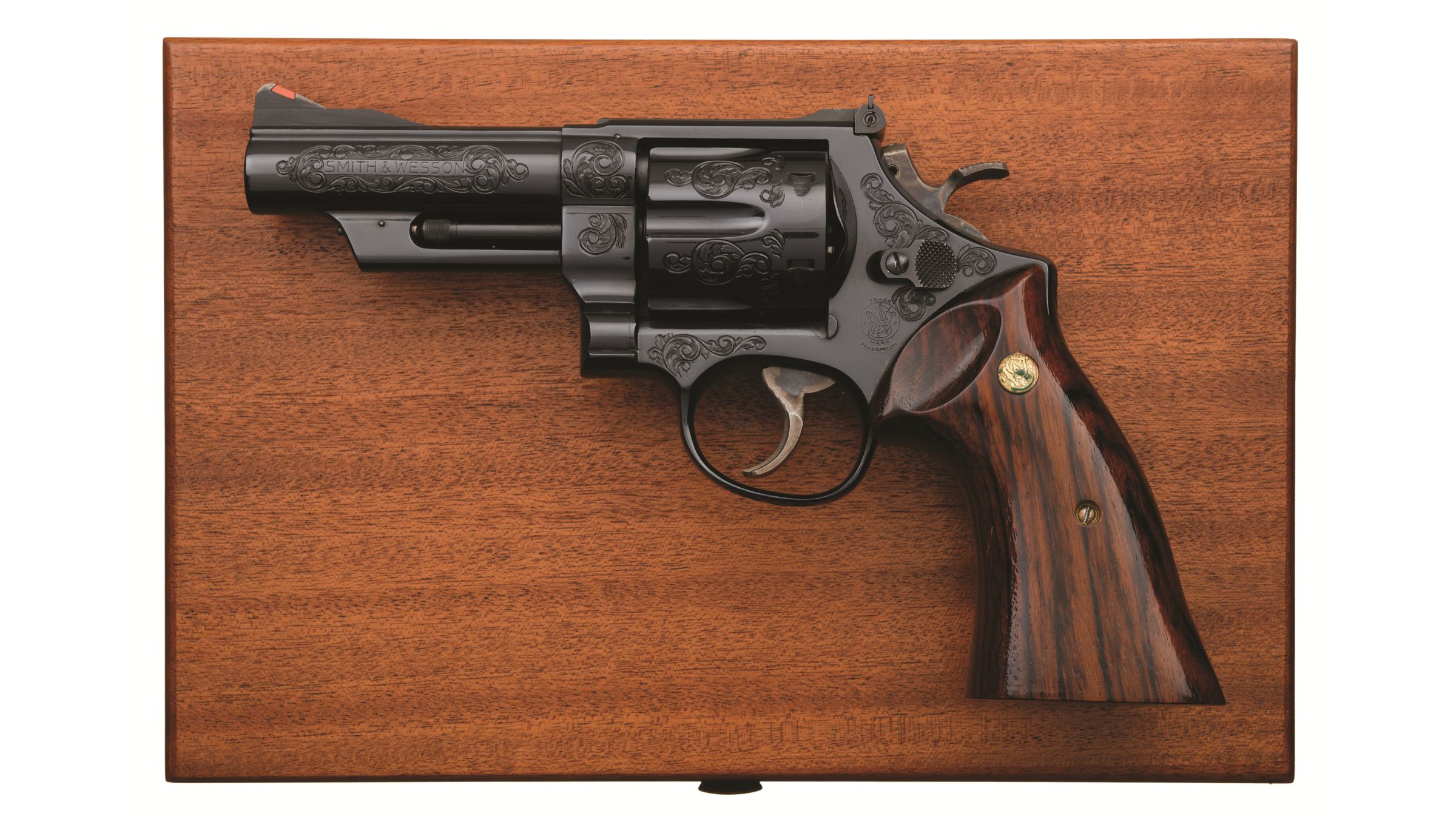 Cased Factory Engraved Smith & Wesson Model 29-2 DA Revolver