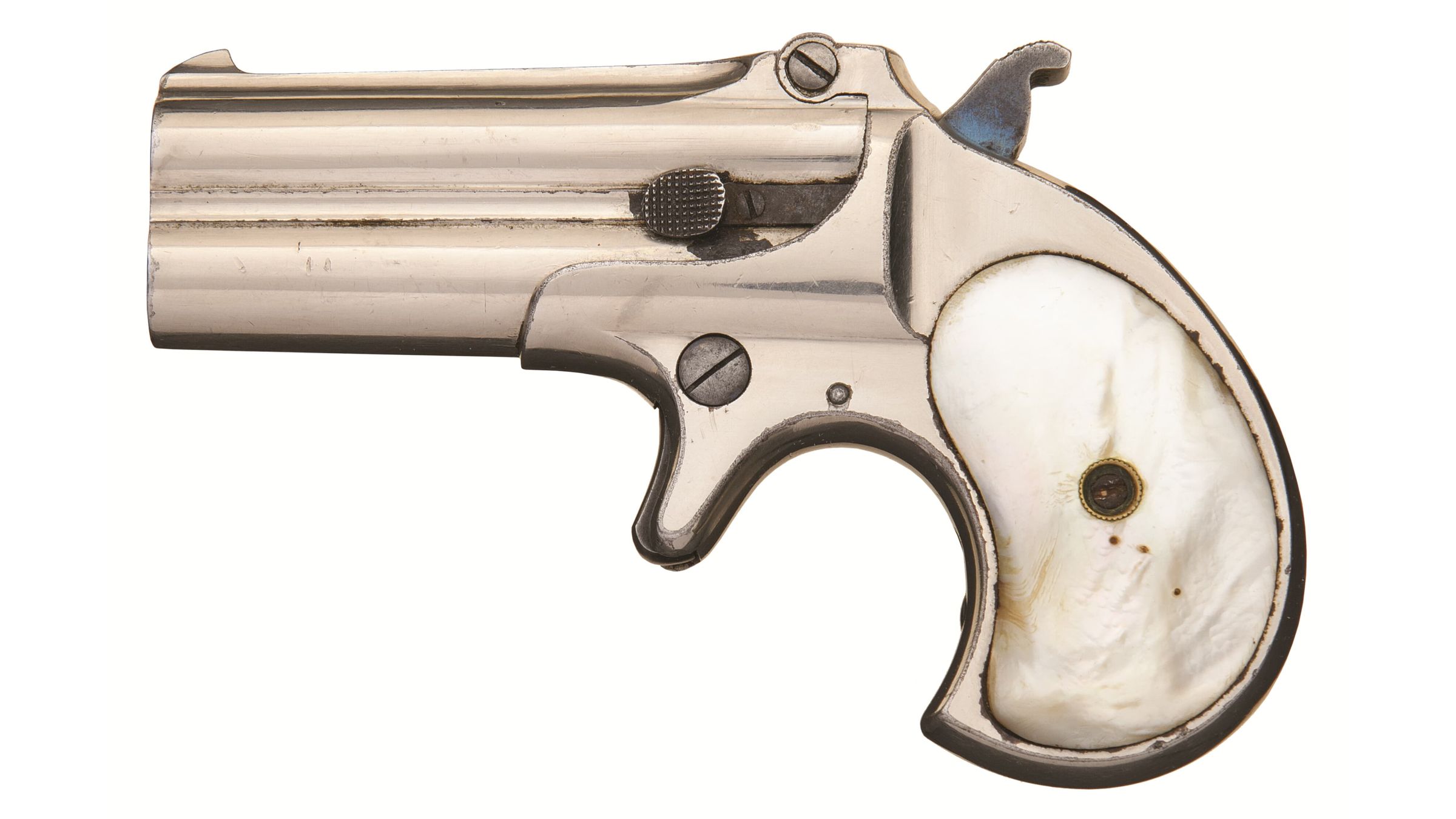 Remington Over/Under Derringer with Pearl Grips & Holster | Rock Island ...