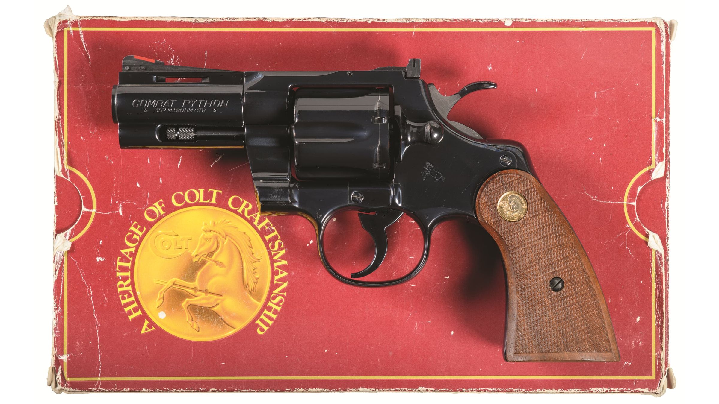 Colt Combat Python Double Action Revolver With Box Rock Island Auction 0522