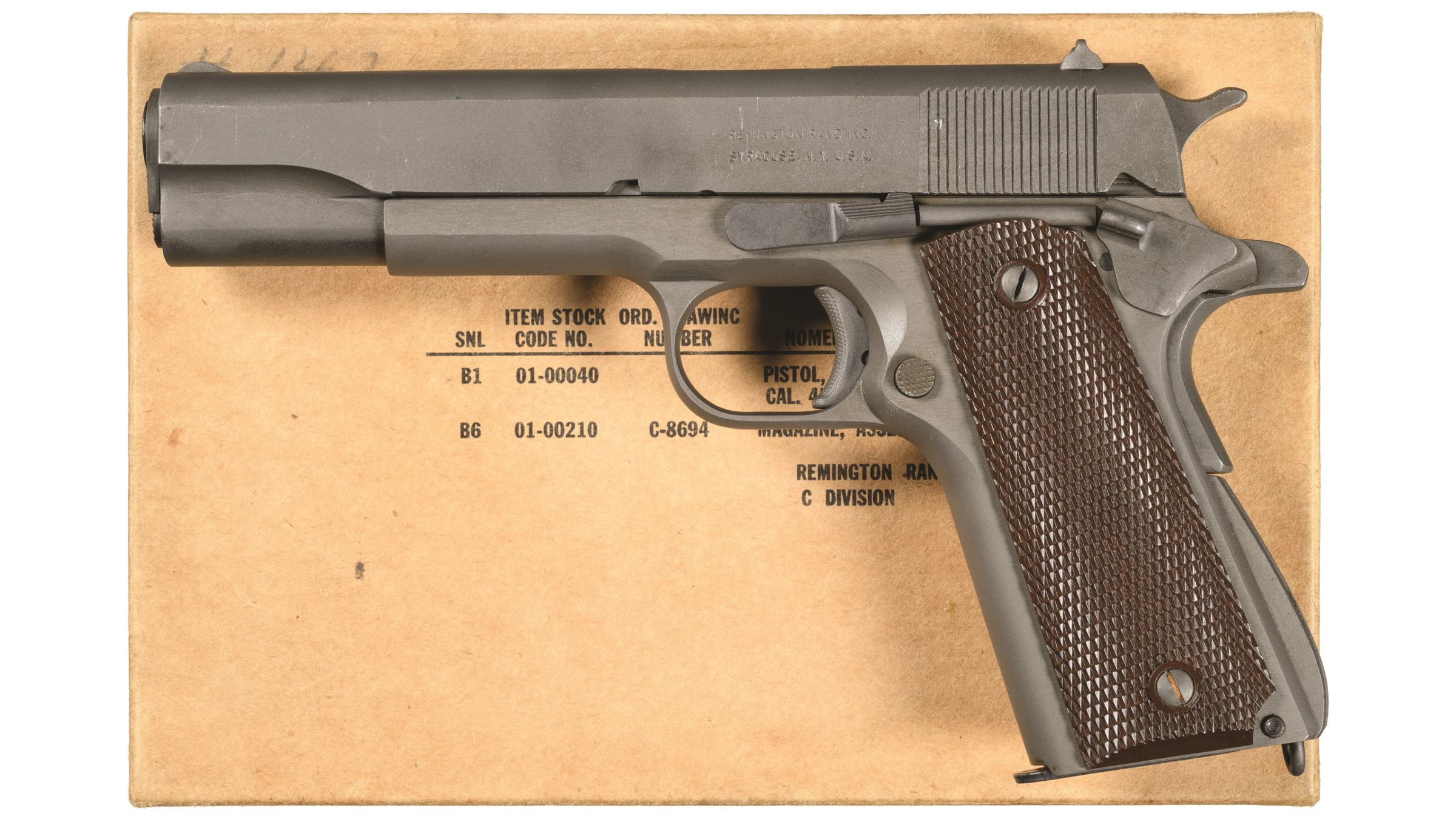 Serial Number 142 Remington Rand Demonstration Model 1911a1 Rock Island Auction 2822