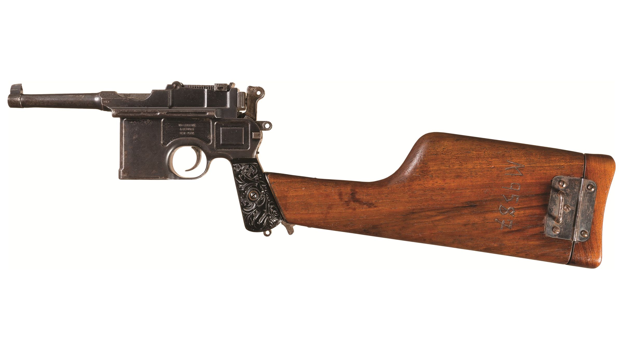 Von Lengerke And Detmold Marked Mauser Model 1896 Pistol And Stock Rock Island Auction 5098