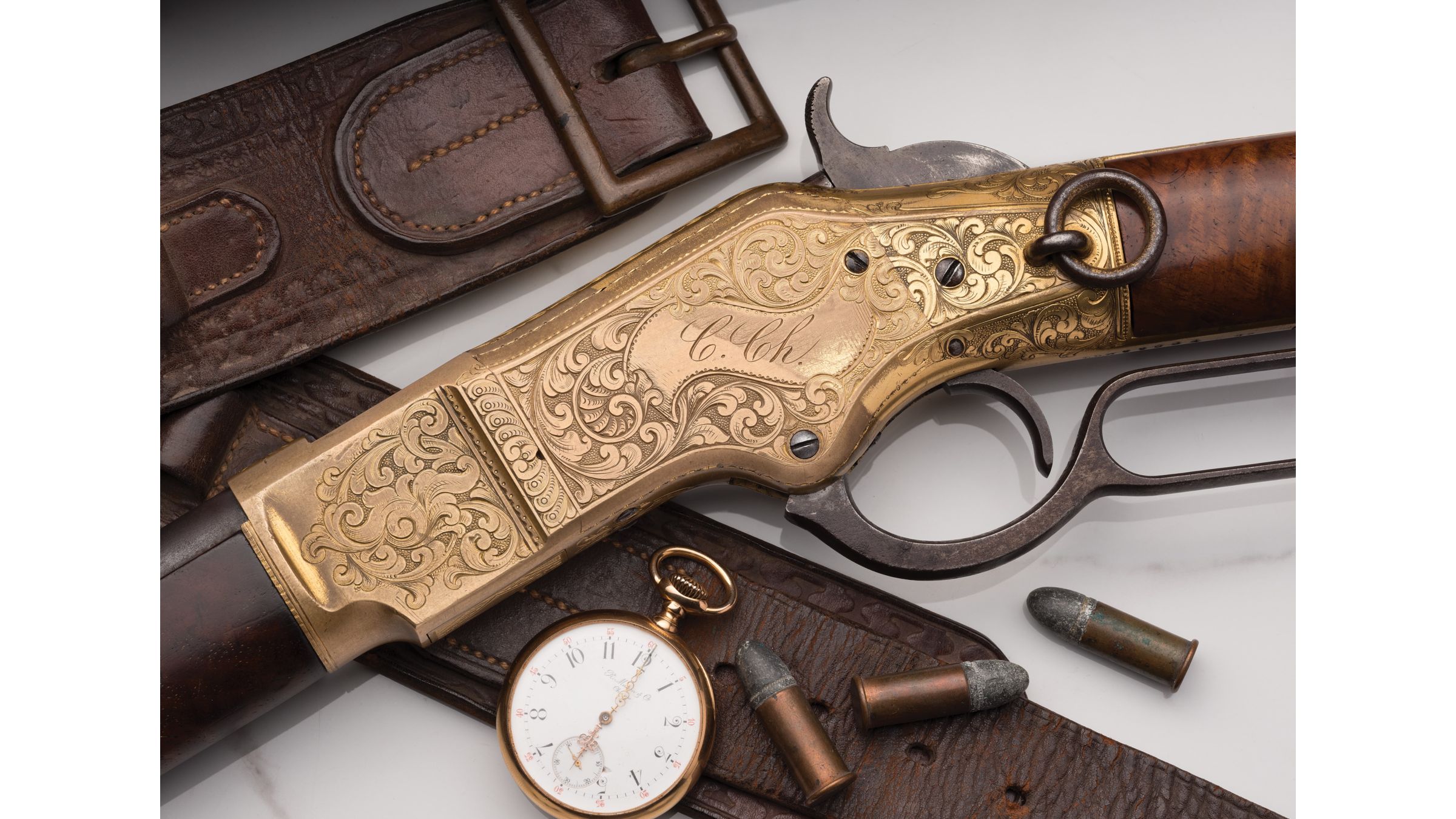 L.D. Nimschke Signed Engraved Winchester Model 1866 Carbine | Rock