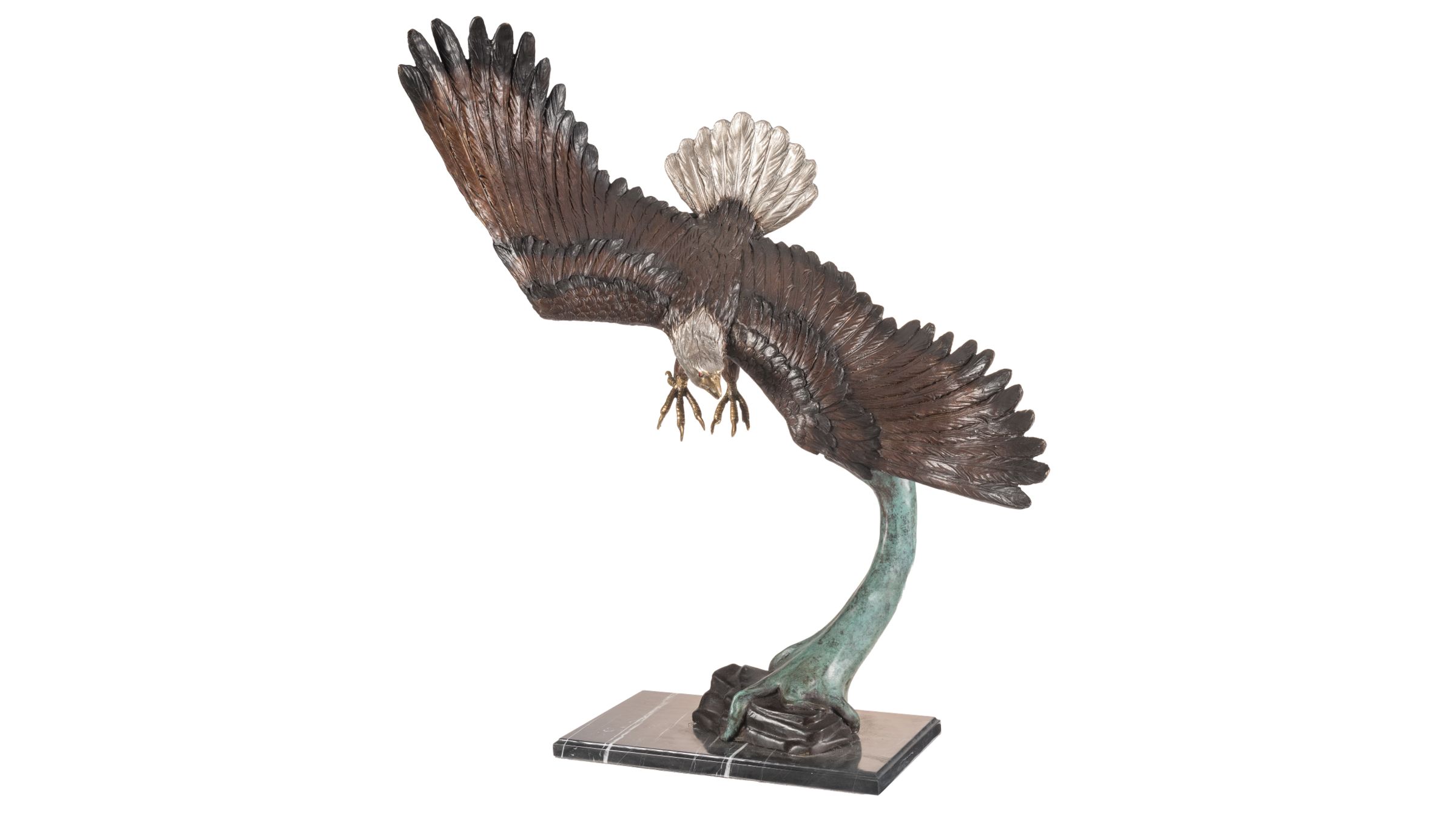 Large Gliding Eagle Attributed to Scott Rock Island Auction