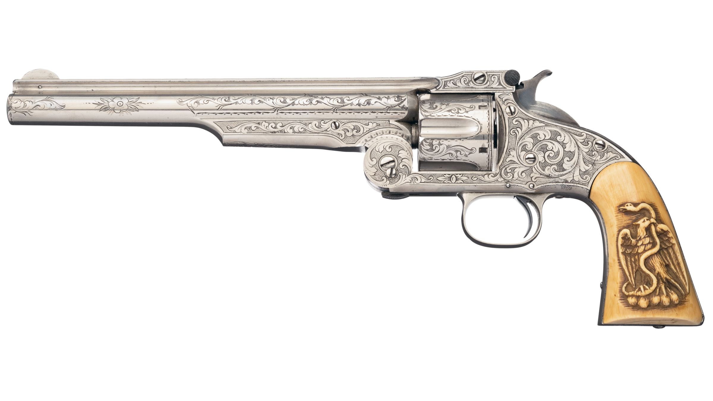 Engraved Smith & Wesson Model No. 3 Russian Revolver | Rock Island