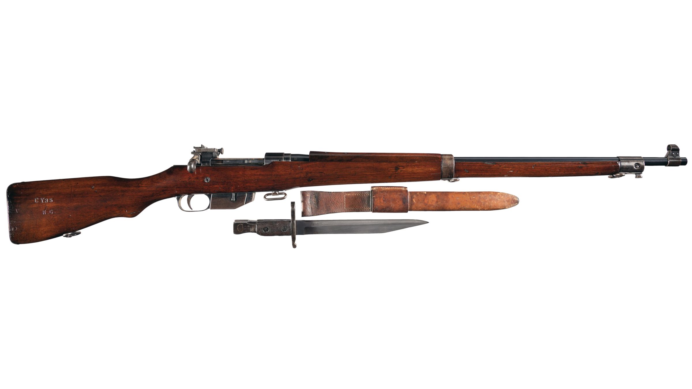 Canadian Ross M-10 Straight Pull Rifle with Bayonet | Rock Island Auction