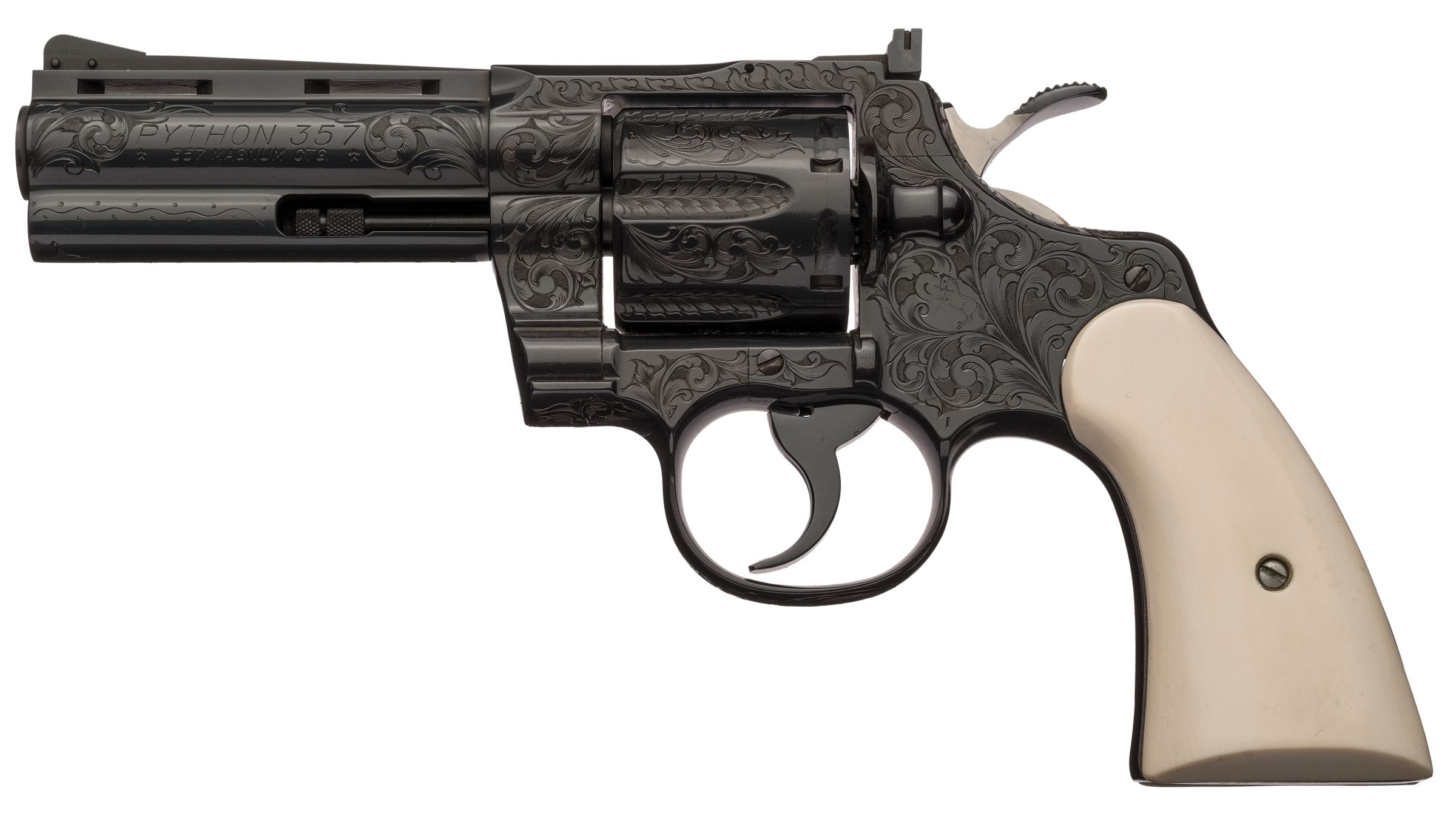 Engraved Colt Python Double Action Revolver | Rock Island Auction