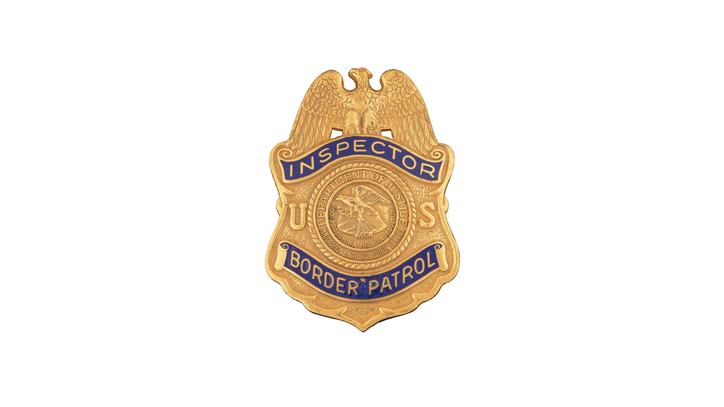 Gold U.S. Border Patrol Inspector Badge | Rock Island Auction