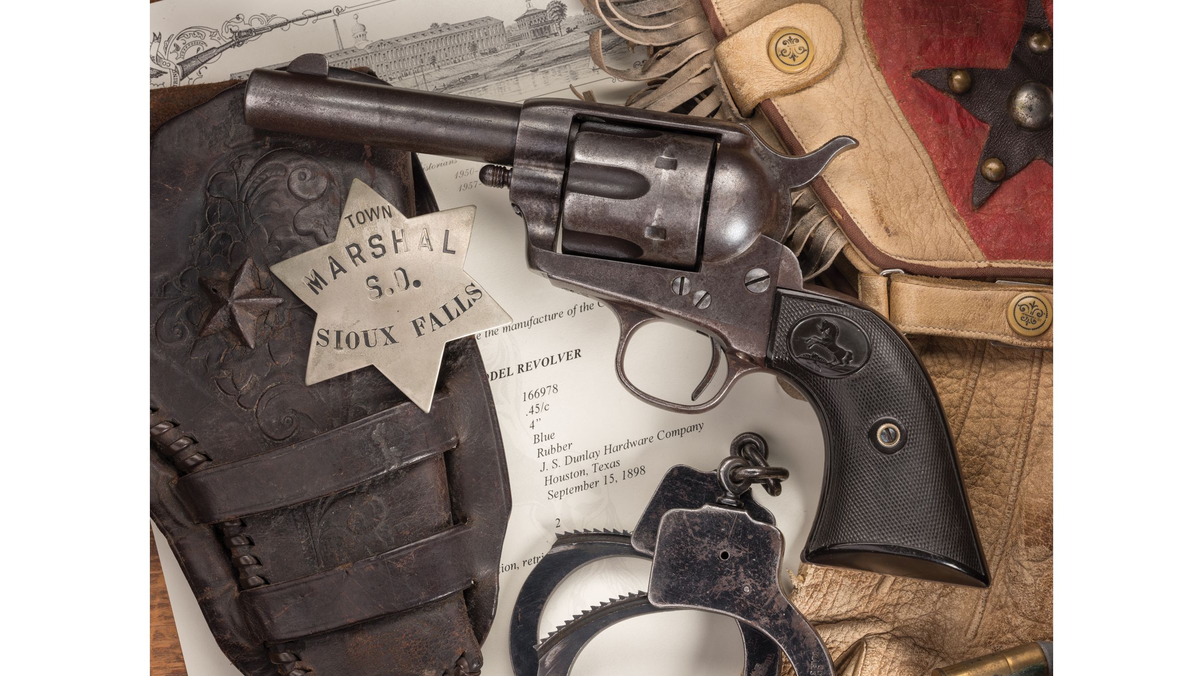 Texas Shipped Colt Sheriff's Model Single Action Army Revolver