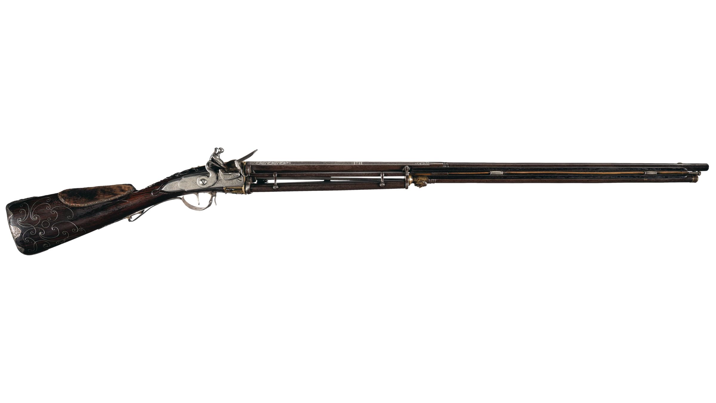 Chelembrom Magazine Repeater Flintlock Sporting Gun Rock Island Auction