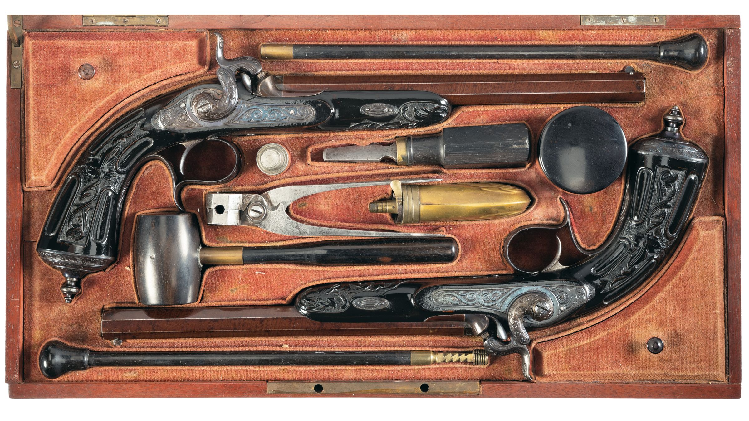 LePage Freres Cased Pair of Percussion Dueling Pistols | Rock Island ...