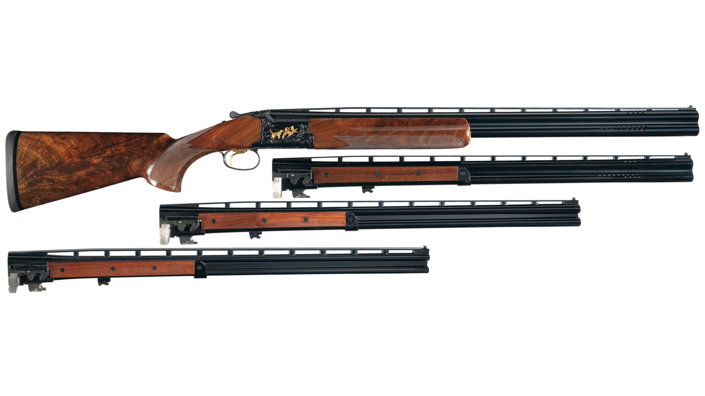 Engraved Browning Citori Grade 7 Over/Under Shotgun 4 Barrel Set | Rock ...