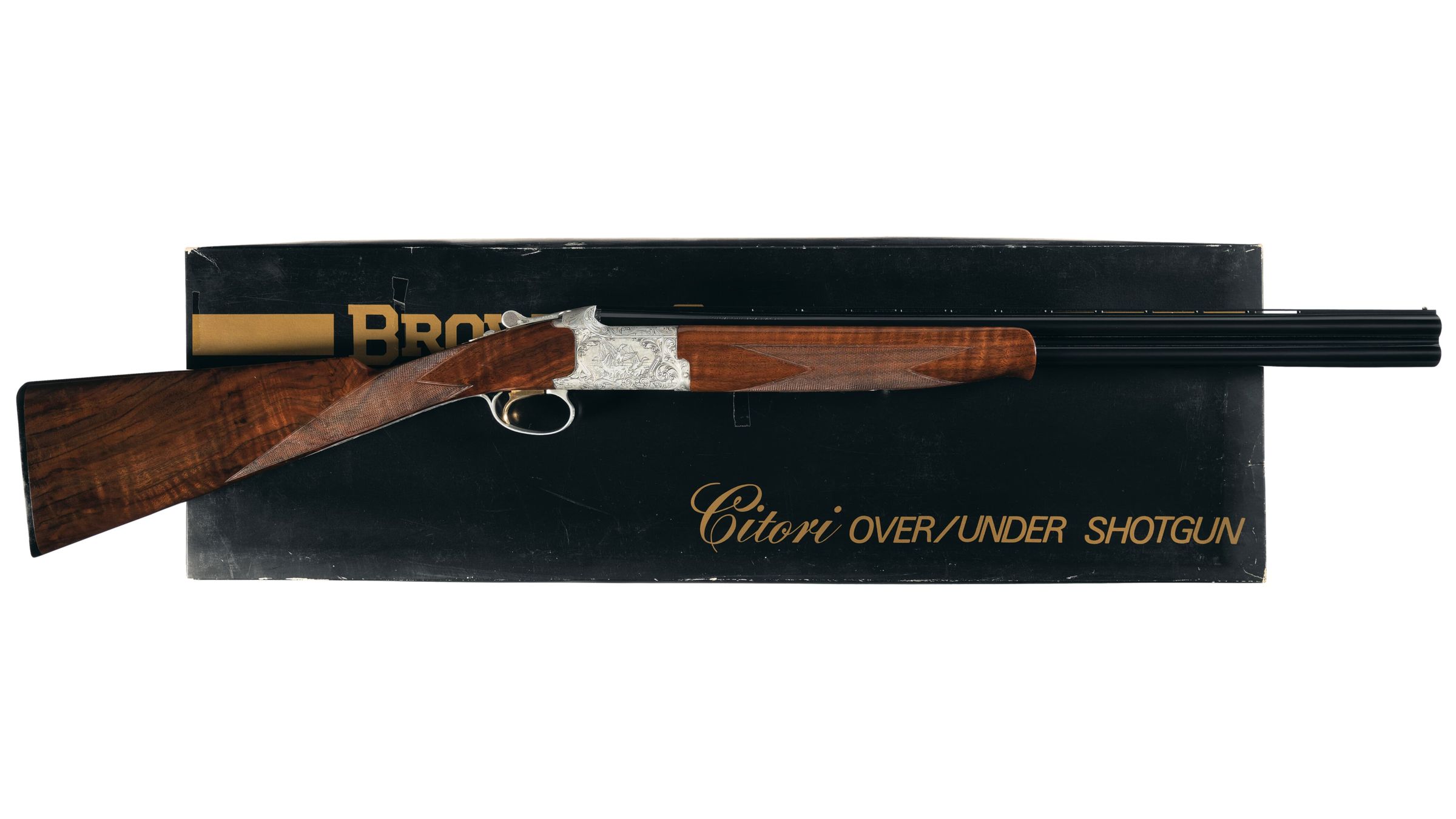 M. Nozaki Engraved Browning 20 Ga. Citori Grade V Upland Shotgun 