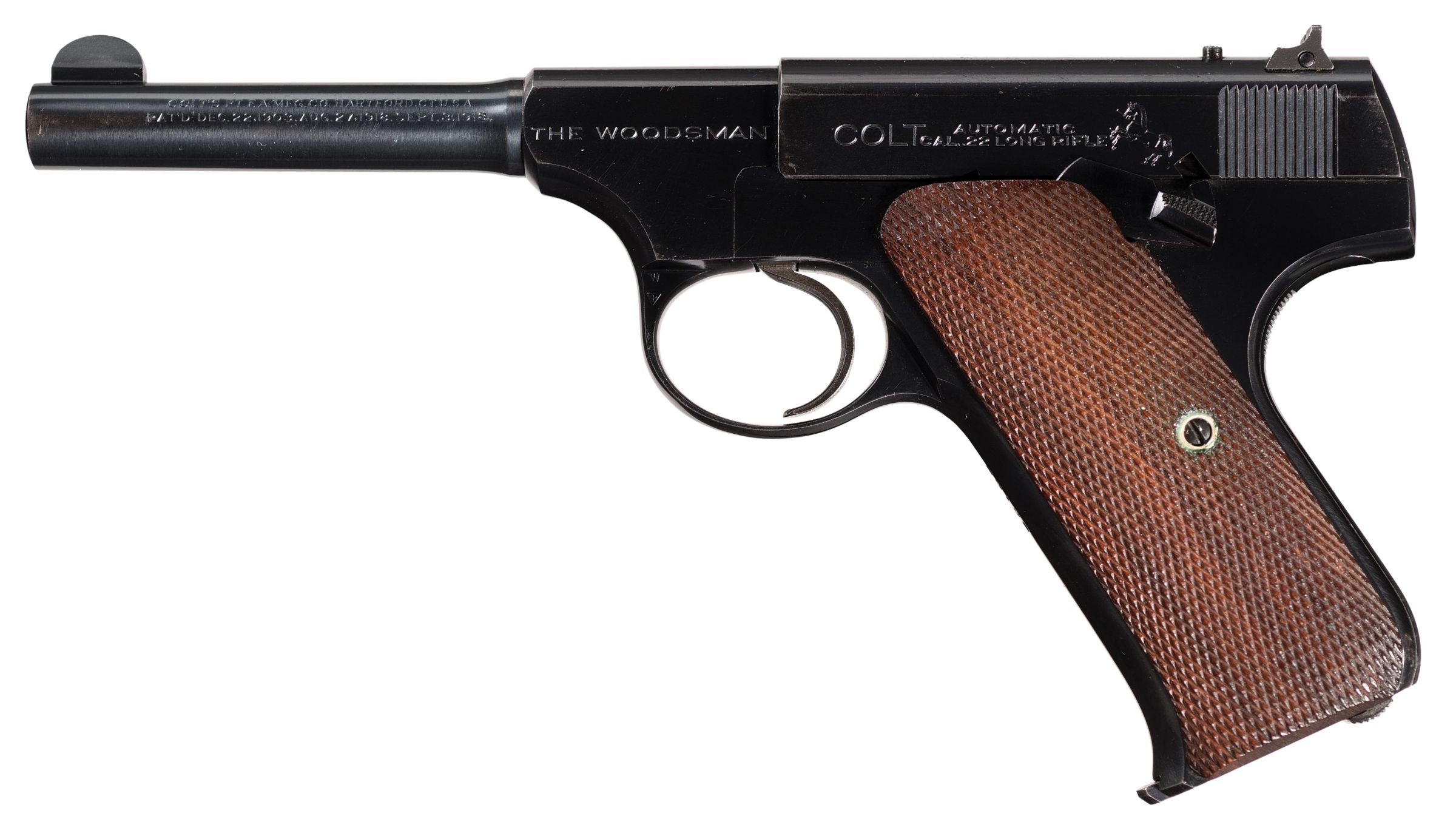 Colt First Series Woodsman Pistol with Half Moon Front Sight | Rock ...