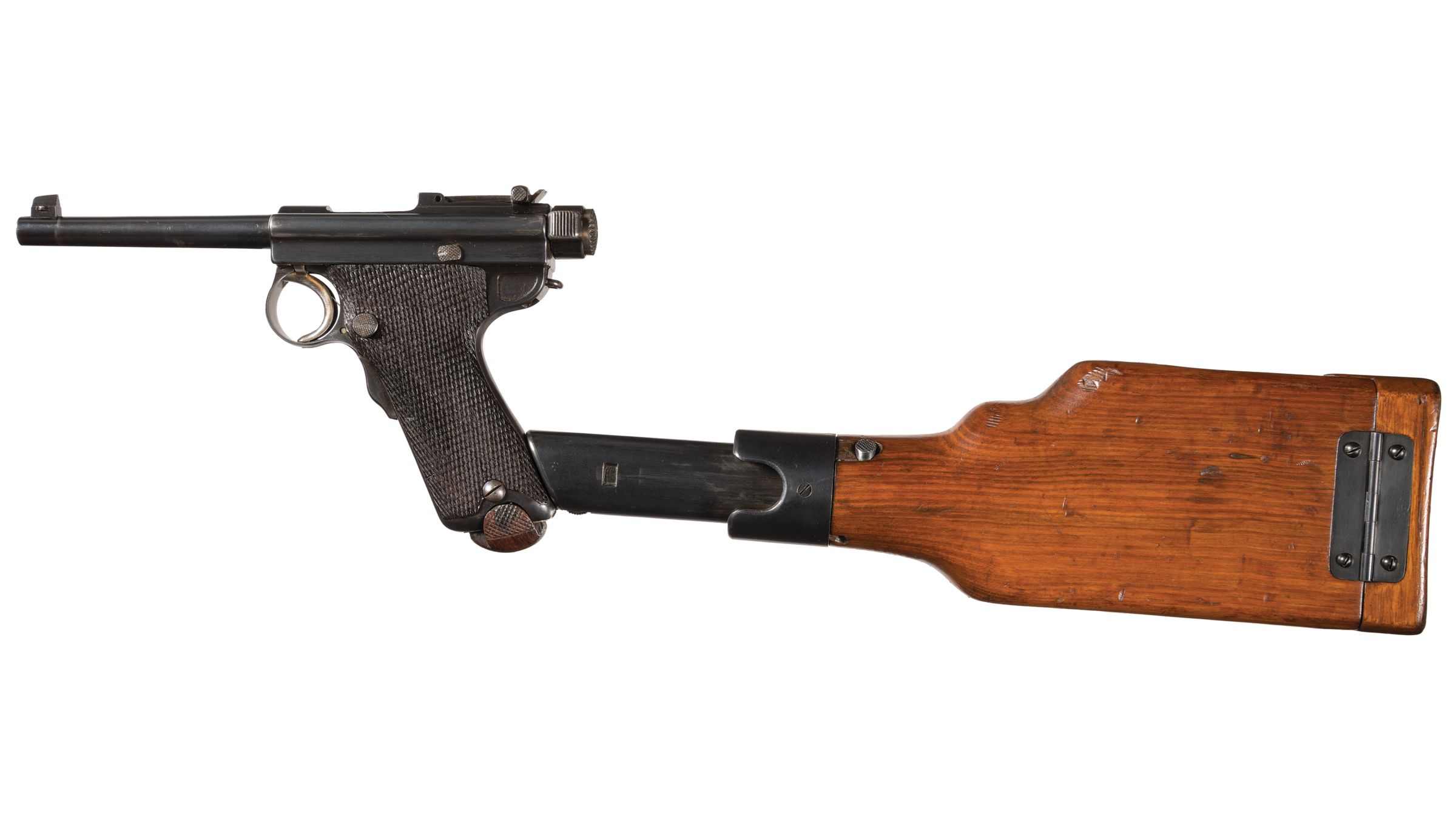 Japanese Model 1902 'Grandpa' Nambu Pistol with Stock | Rock Island Auction