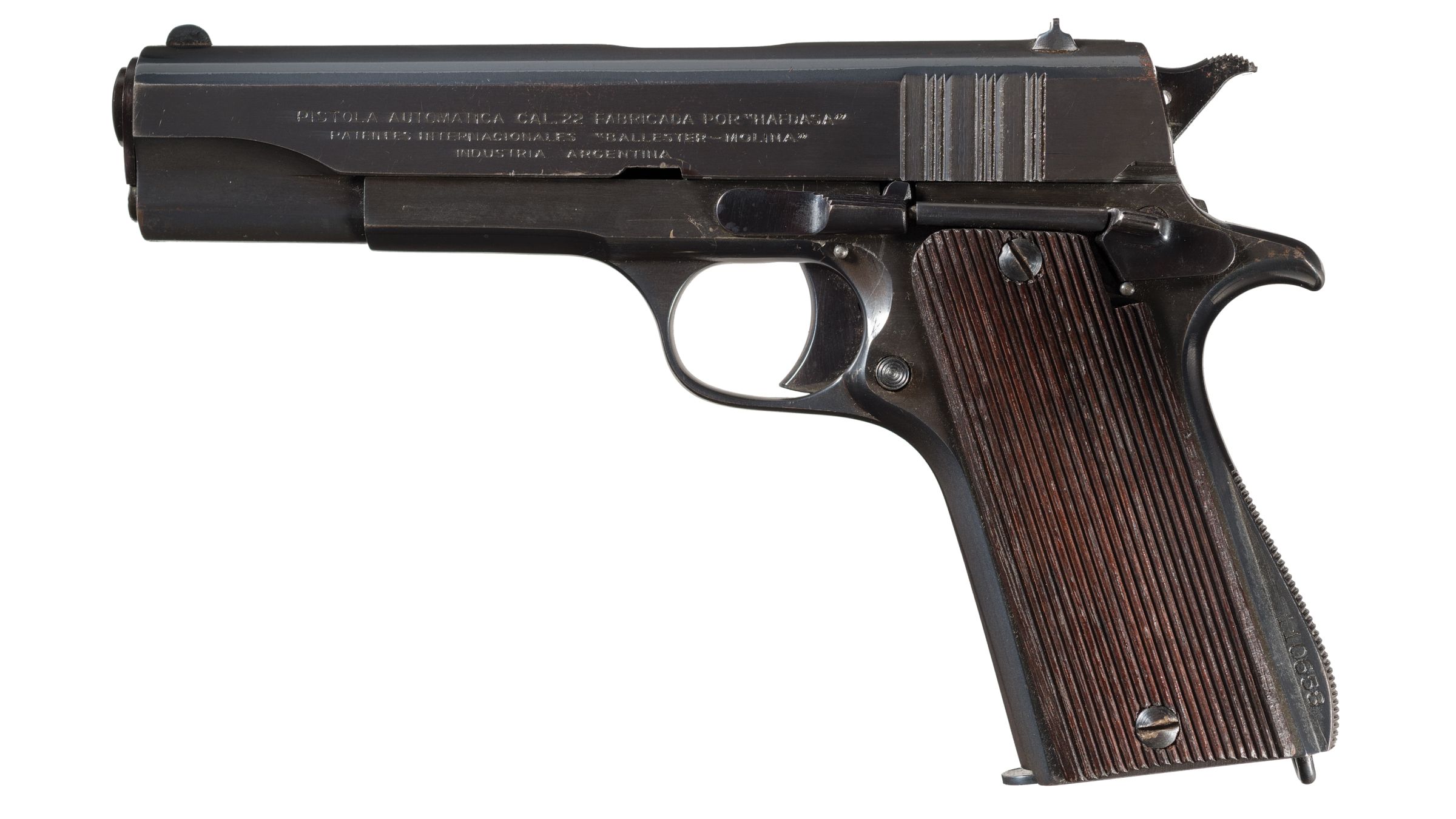 Argentinian Hafdasa Ballester-Molina 22 Caliber Pistol | Rock Island ...