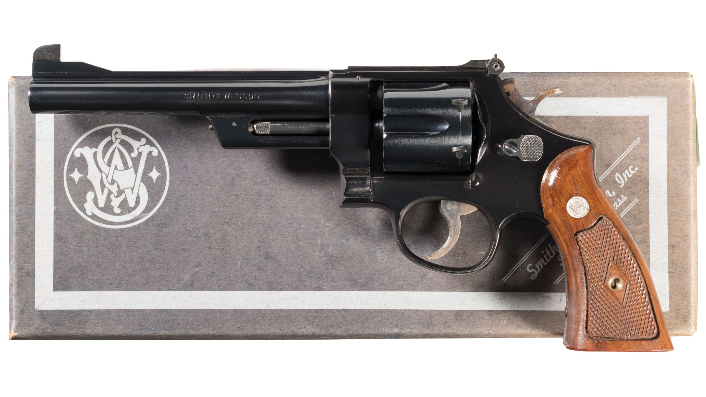 SMITH & WESSON リボルバー 黒 24時間価格 Smith & Wesson Model 1950 Target Pre-Model 24 Revolver with