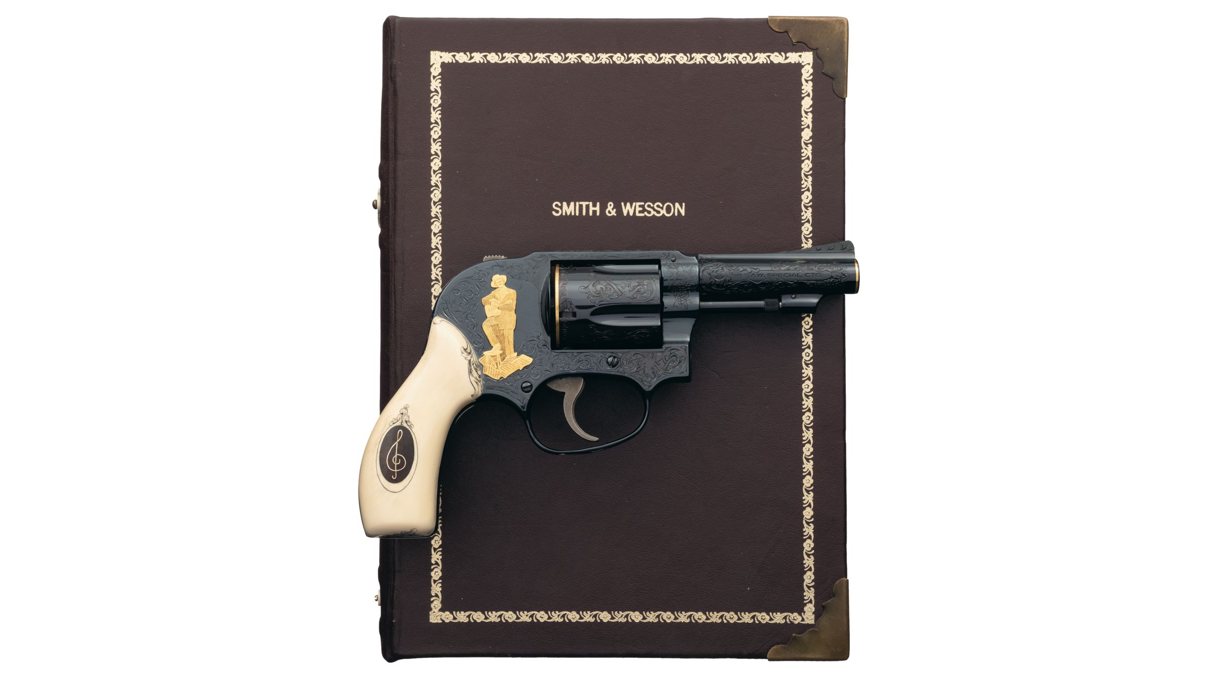 Factory Engraved and Inlaid Smith & Wesson Model 49 Revolver Factory Engraved and Inlaid Smith & Wesson Model 49 Revolver