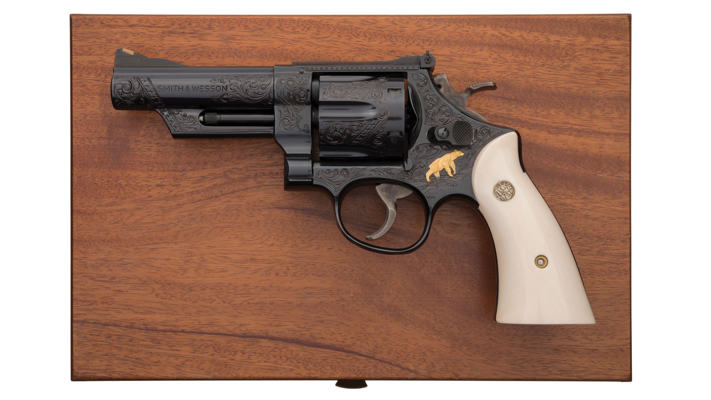 Engraved Smith & Wesson Model 25-5 Double Action Revolver | Rock 