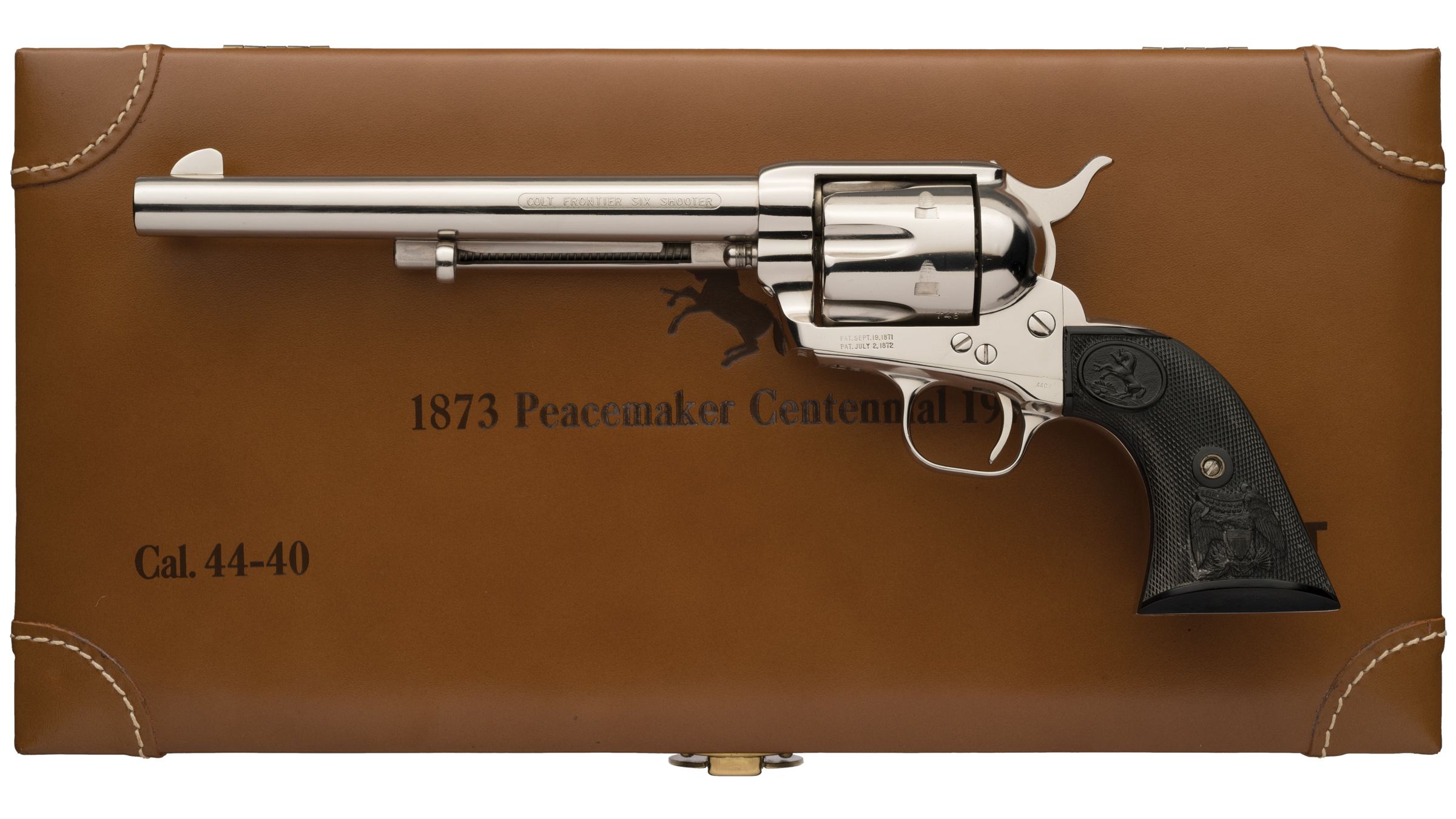 Cased Colt Single Action Army Peacemaker Centennial Revolver Rock Island Auction 0328