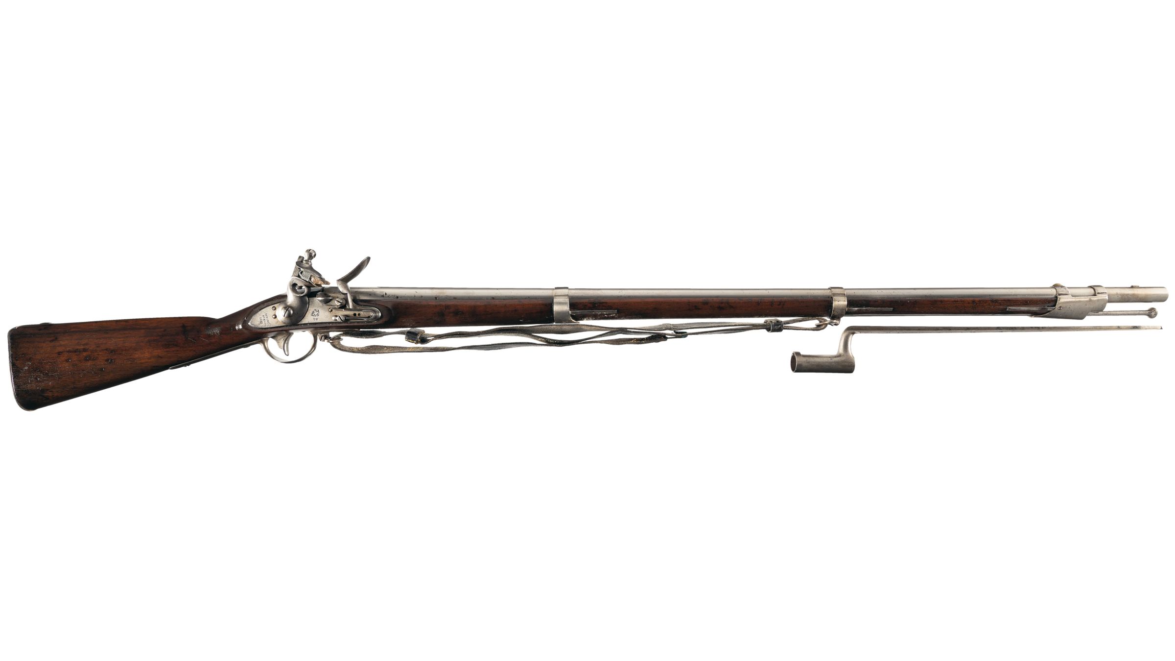 U.S. Springfield 1812 Type III Flintlock Musket with Bayonet | Rock ...