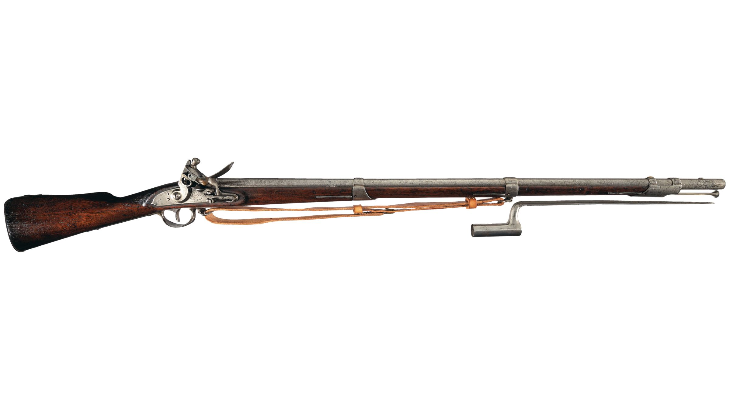 U.S. Springfield Armory Model 1795 Flintlock Musket with Bayonet | Rock ...