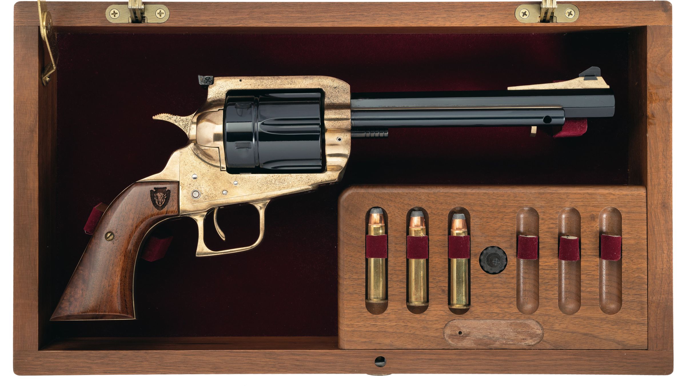Super Six Limited Golden Bison Single Action 45-70 Revolver