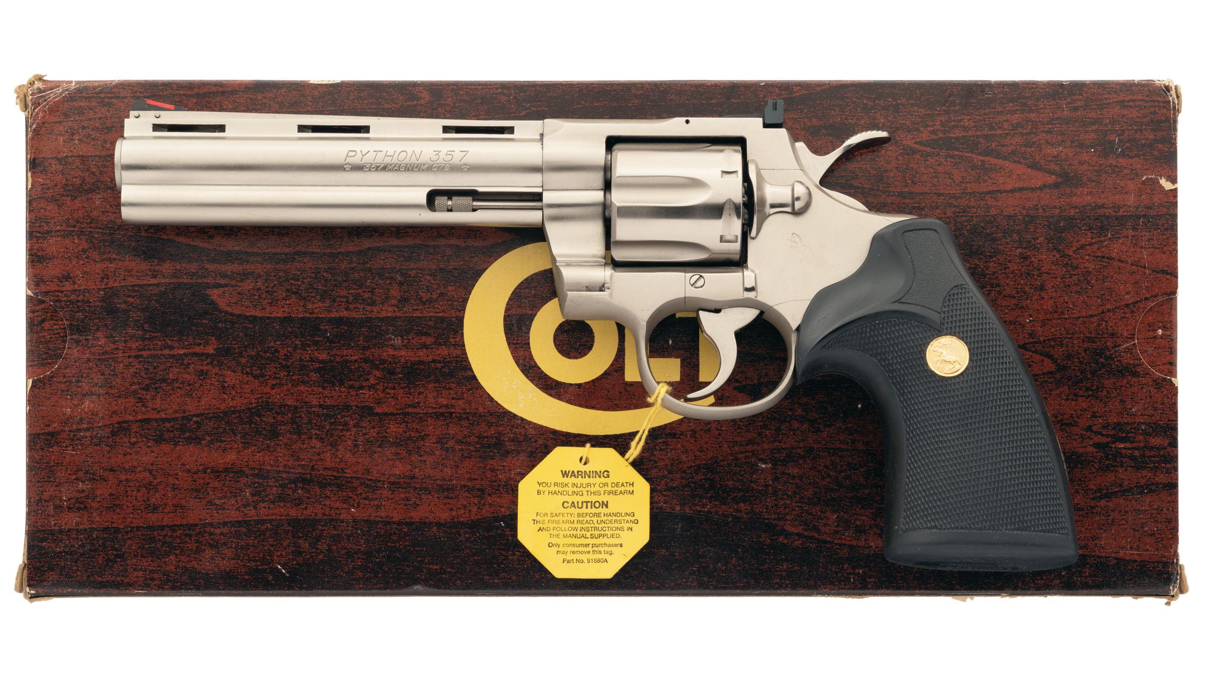 Electroless Nickel Colt Python Double Action Revolver | Rock Island Auction