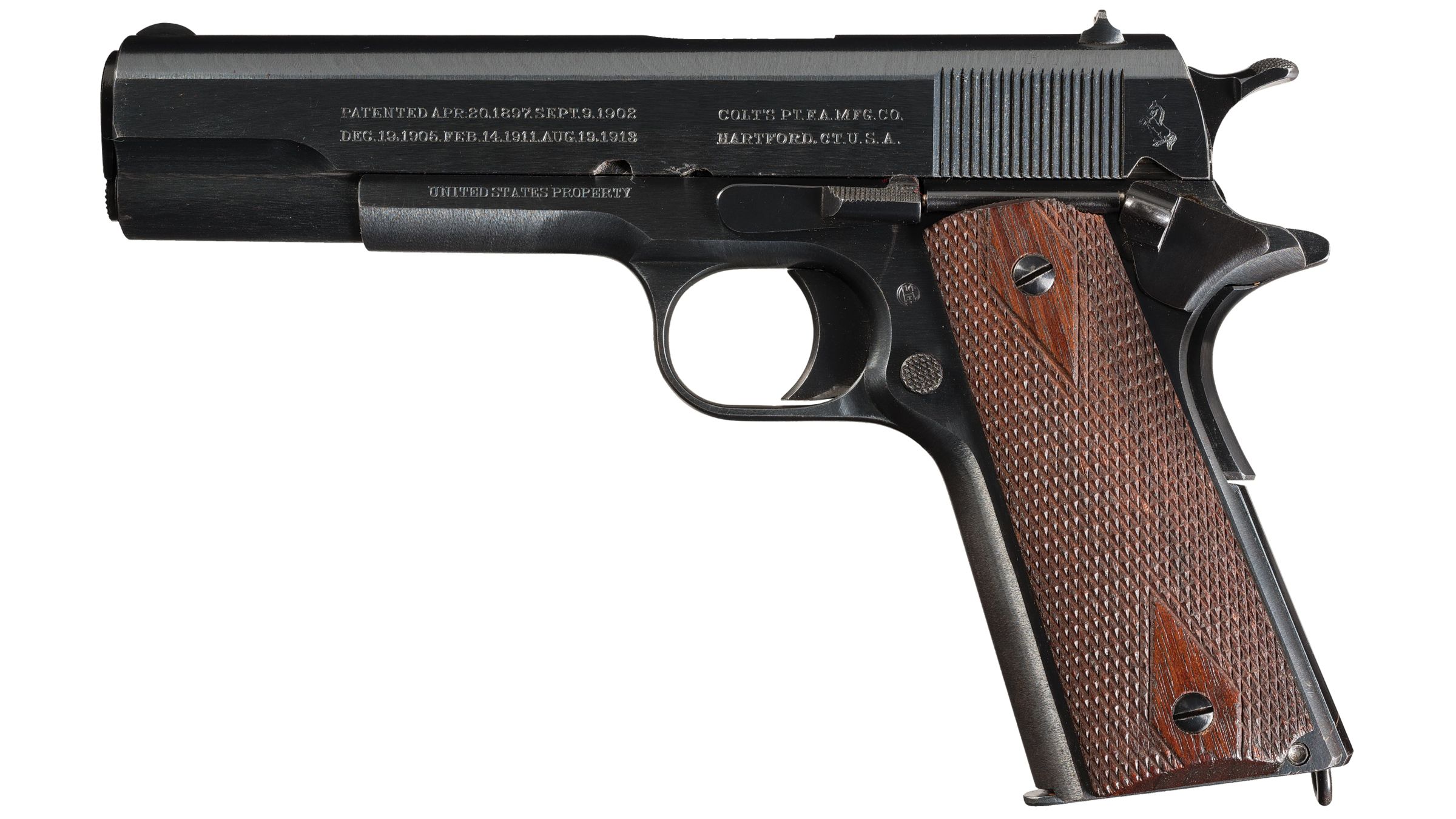 World War I U.S. Colt Model 1911 Semi-Automatic Pistol | Rock Island ...