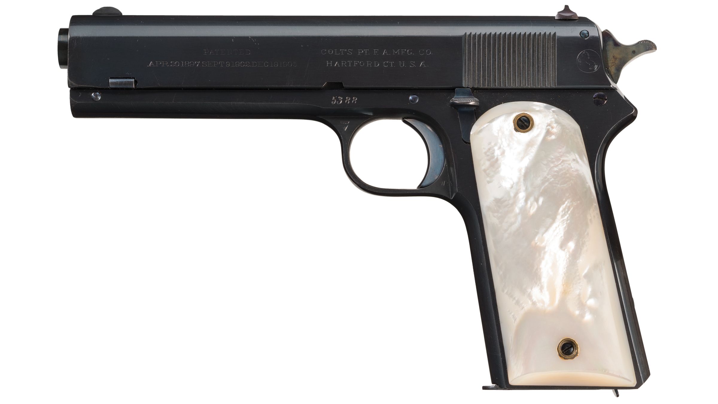 Colt Model 1905 Military Semi Automatic Pistol Rock Island Auction 8275