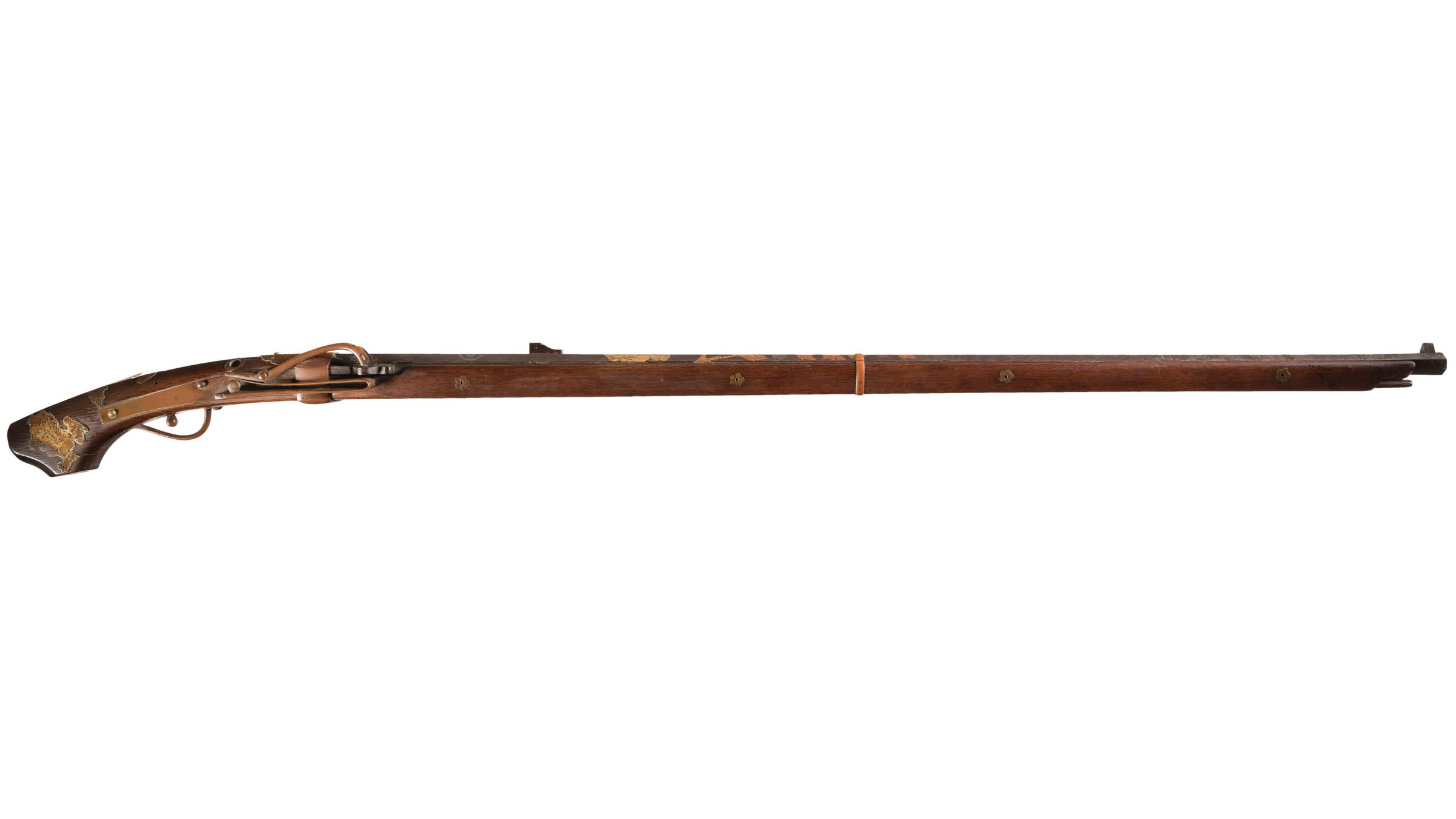Inlaid Japanese Tanegashima Matchlock Arquebus | Rock Island