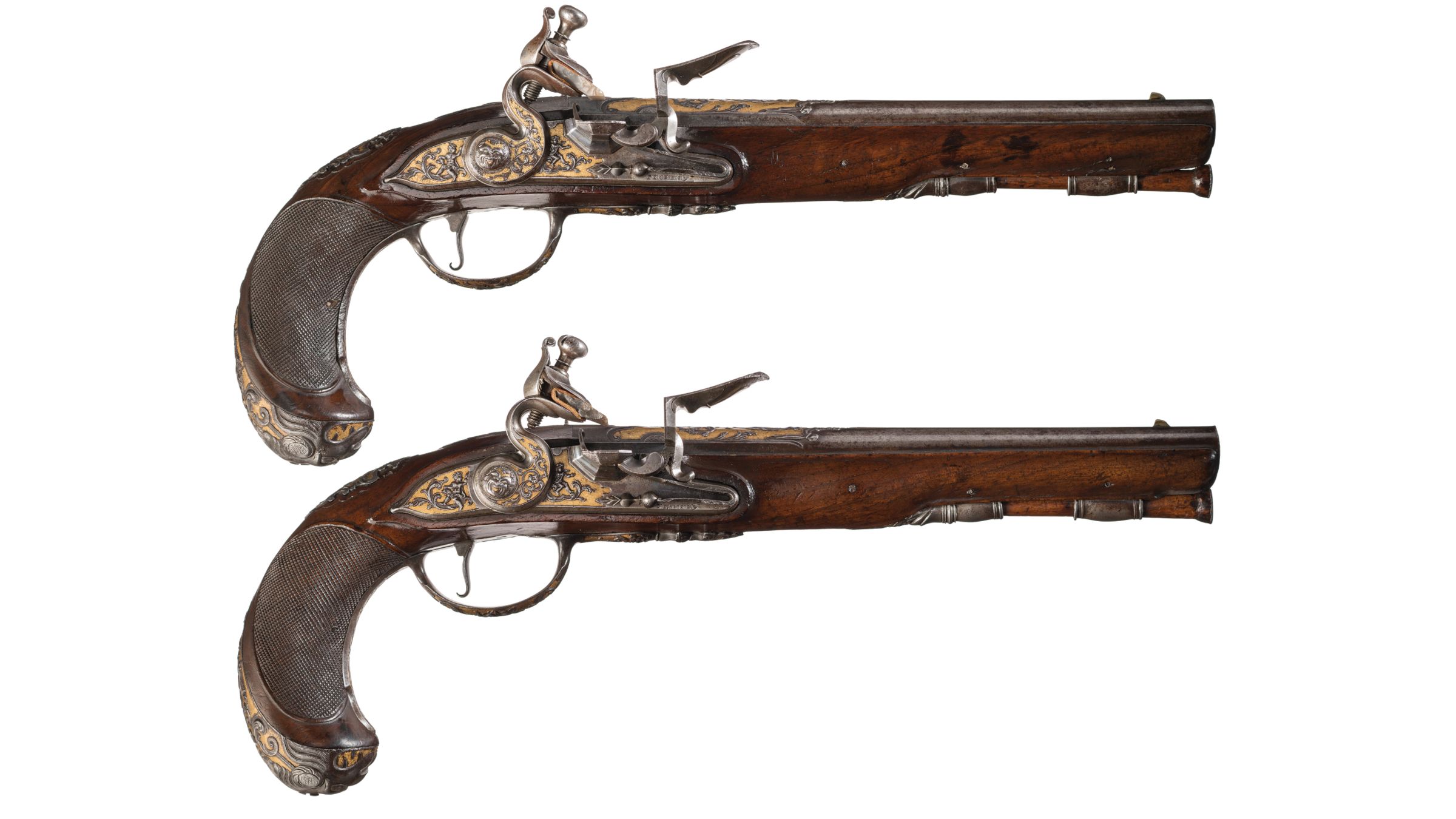 Lion's Head Blunderbuss Flintlock Wood and Metal Replica Pistol 16 Inc —