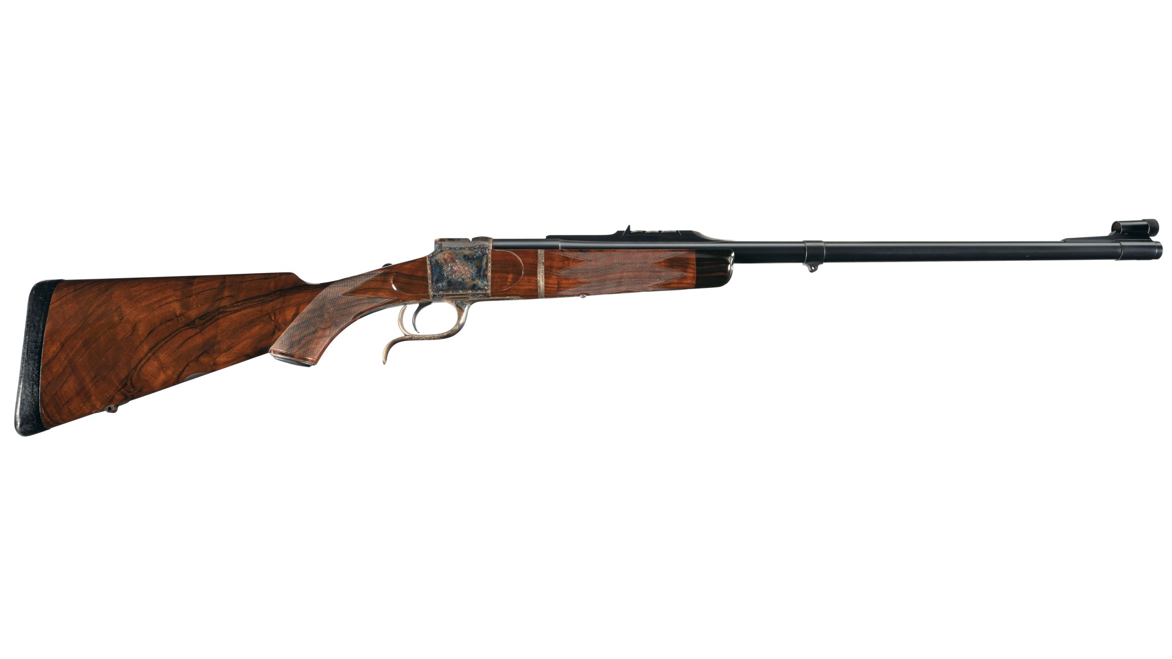 J. T. Haugh Falling Block Single Shot Dangerous Game Rifle