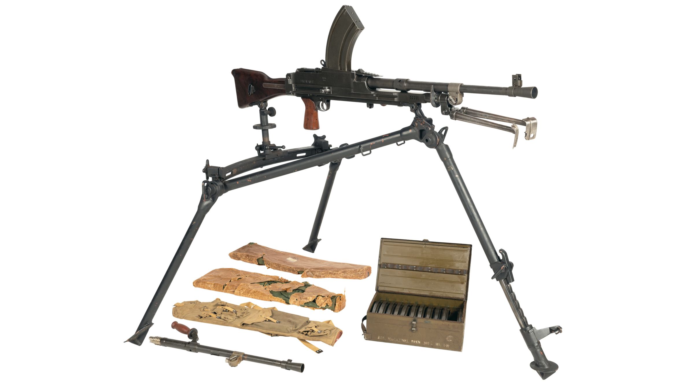 Inglis Bren Mark II Machine Gun with Accessories | Rock
