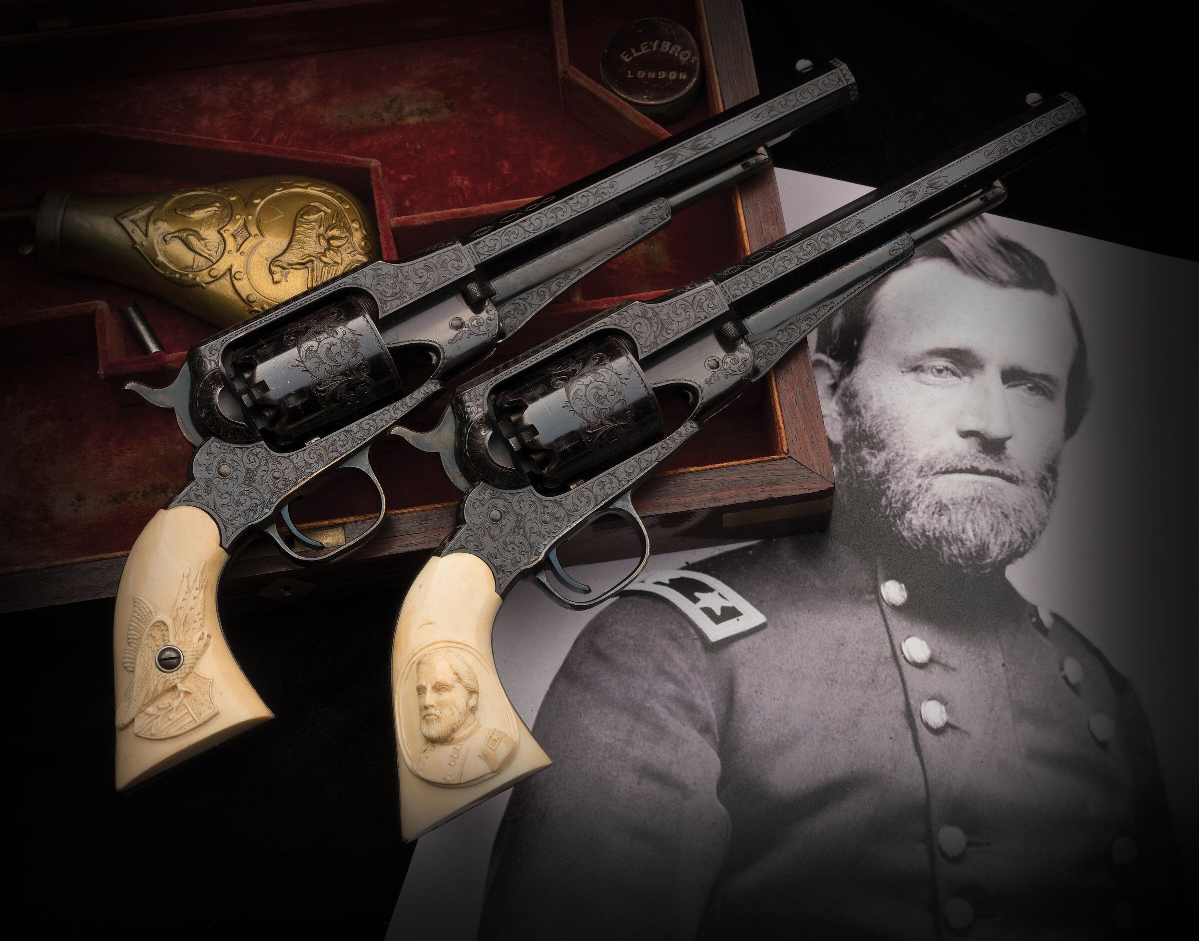 Gen. Ulysses S. Grant's Cased Remington New Model Army Revolvers