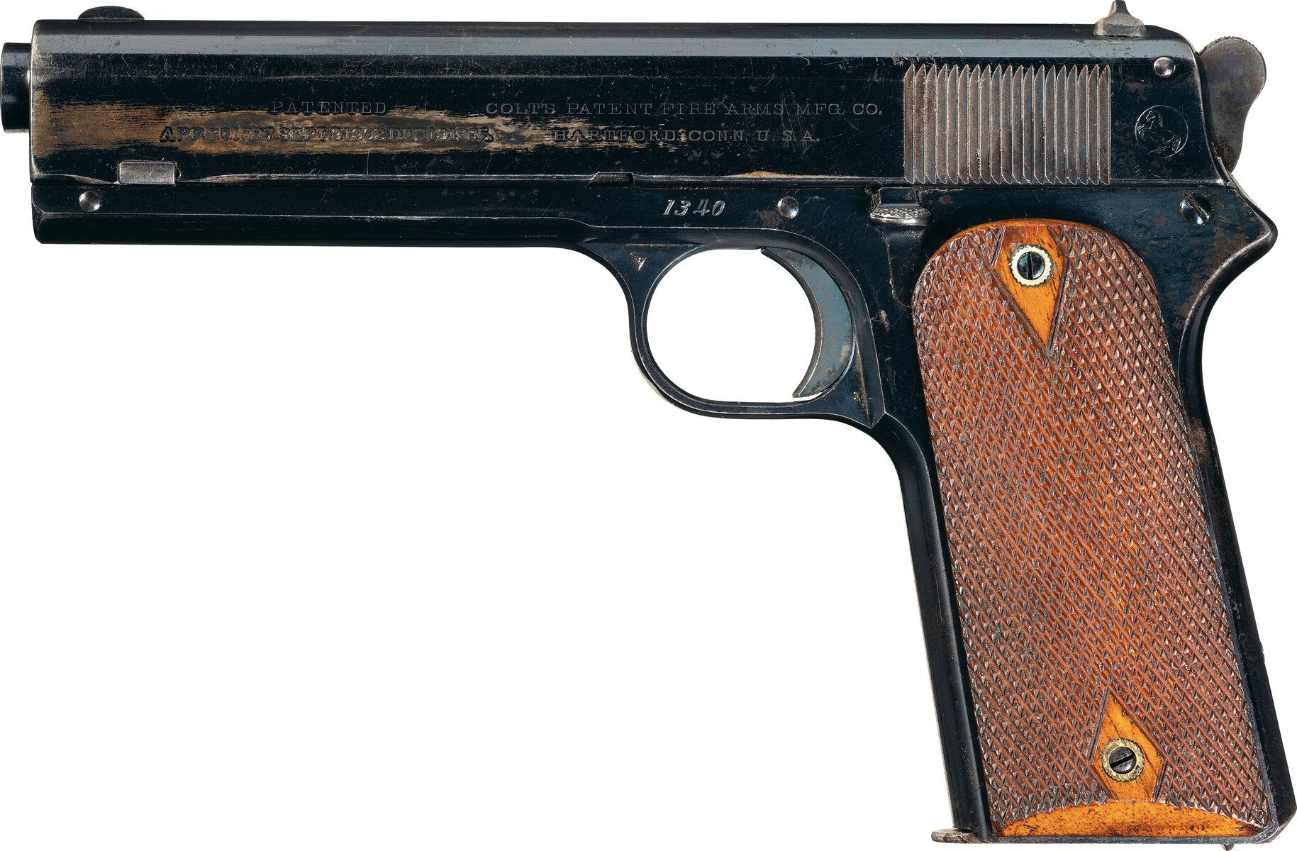 Early Production Colt Military Model 1905 Semi Automatic Pistol Rock Island Auction 3952