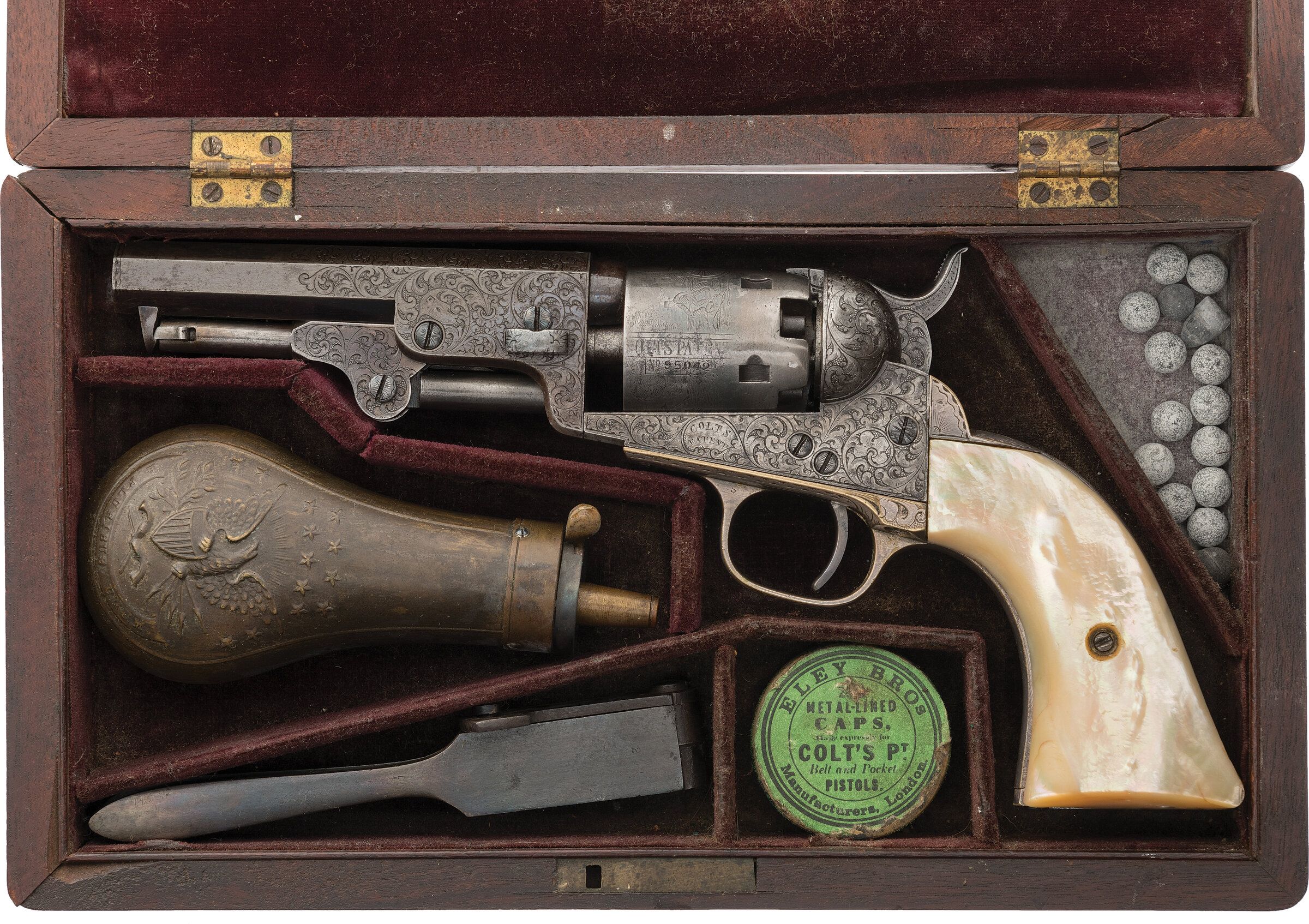 Gustave Young Engraved Colt Model 1849 Pocket Revolver | Rock Island ...